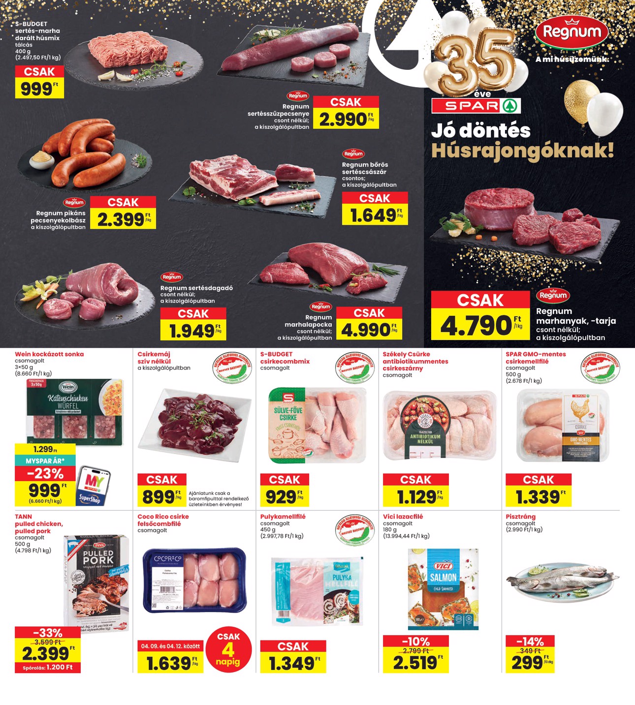 spar - Aktuális INTERSPAR szórólap érvényes csütörtöktől 2026.04.09.-től szerdától 2026.04.15.-ig - page: 7