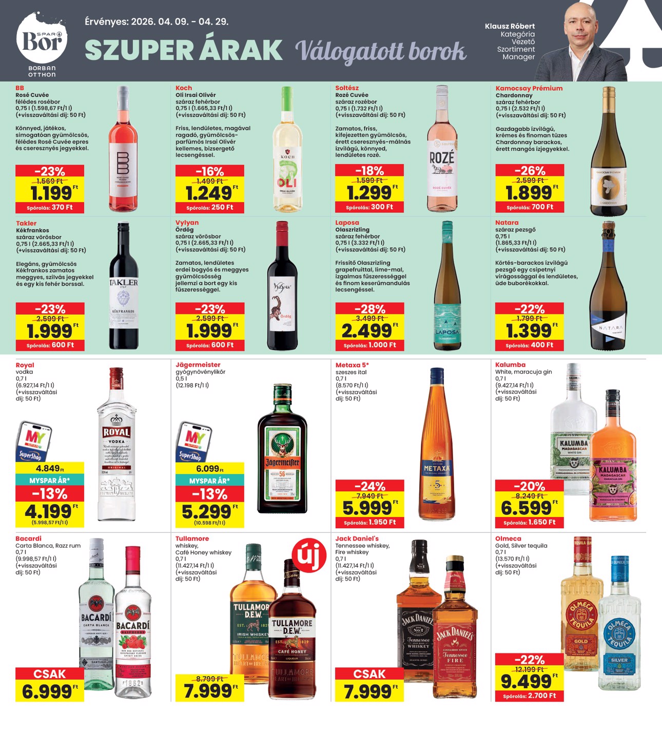 spar - Aktuális INTERSPAR szórólap érvényes csütörtöktől 2026.04.09.-től szerdától 2026.04.15.-ig - page: 25