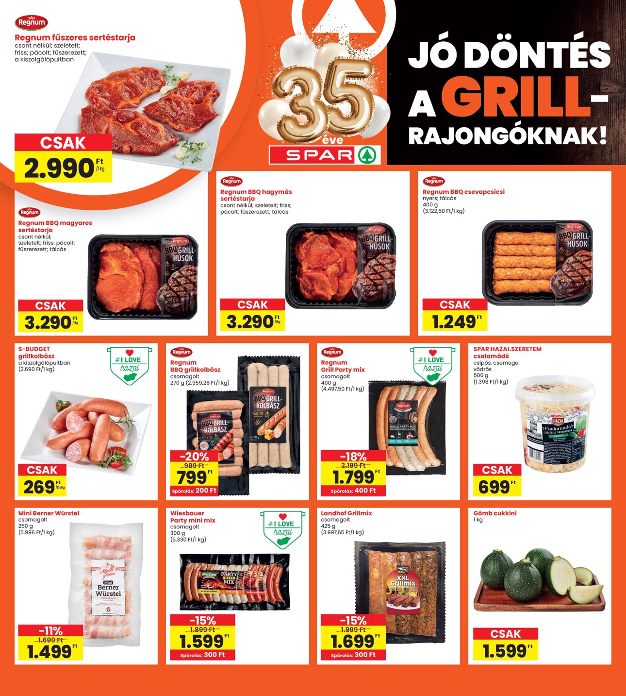 spar - Aktuális INTERSPAR szórólap érvényes csütörtöktől 2026.04.09.-től szerdától 2026.04.15.-ig - page: 10