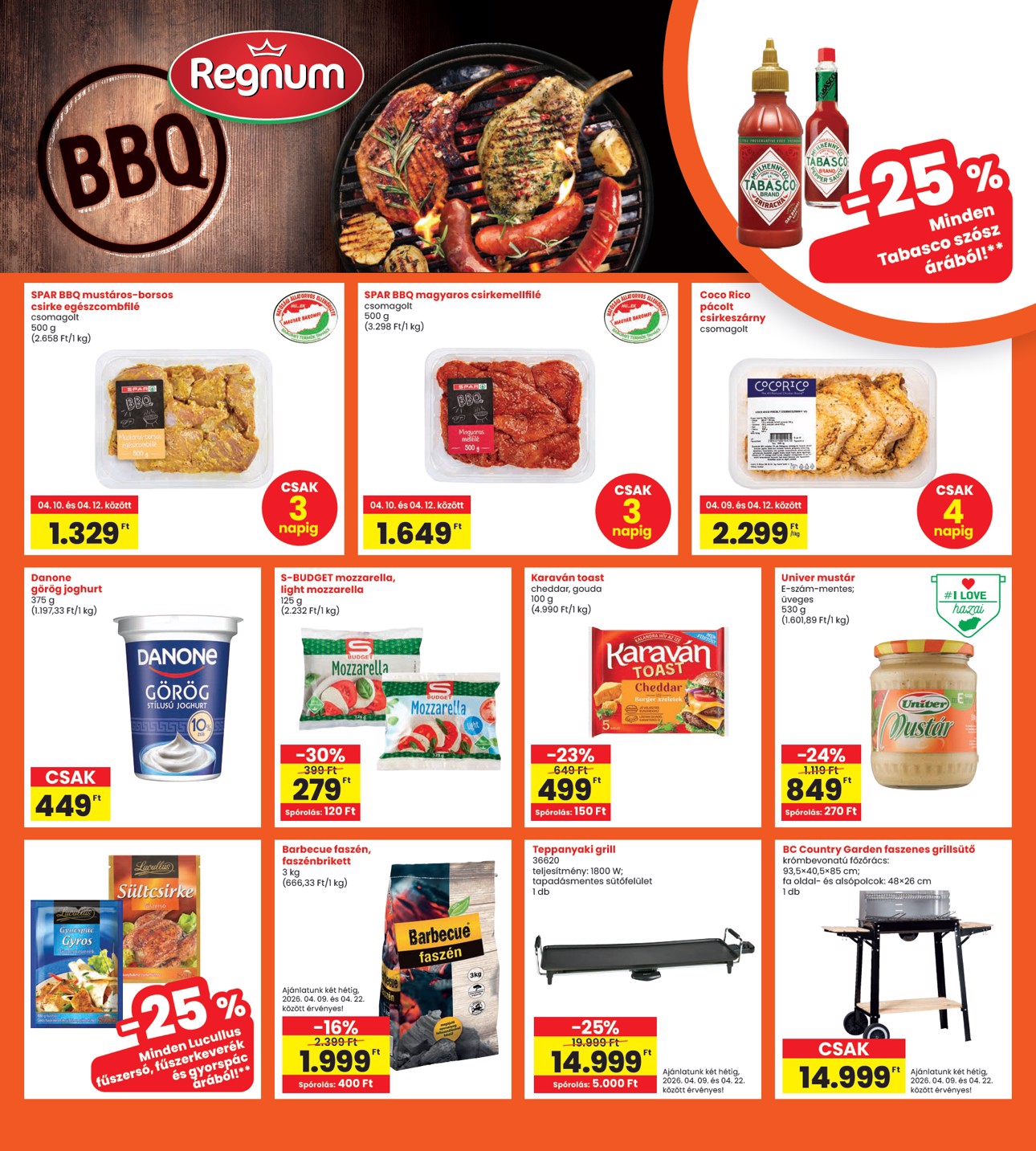 spar - Aktuális INTERSPAR szórólap érvényes csütörtöktől 2026.04.09.-től szerdától 2026.04.15.-ig - page: 11