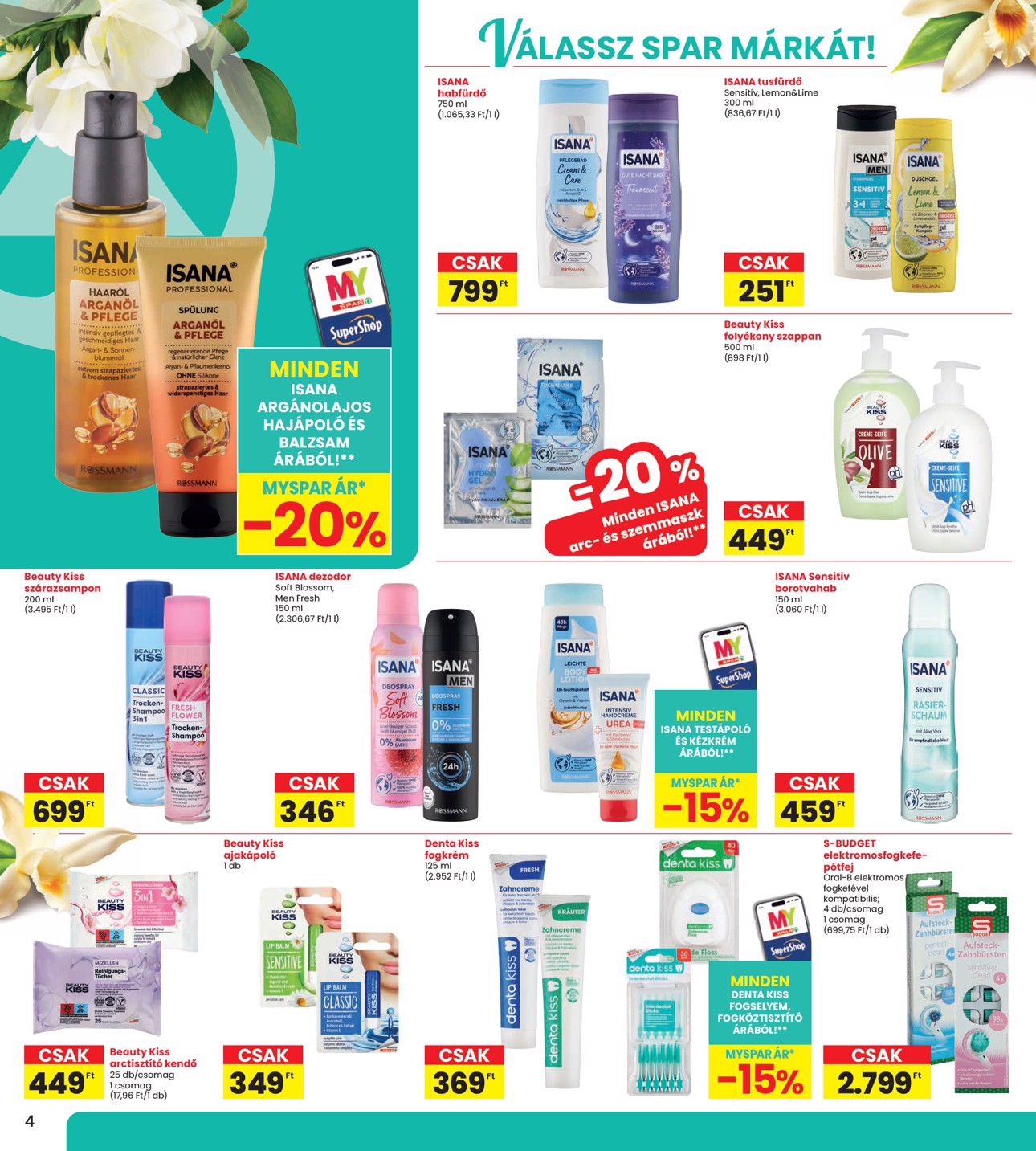 spar - Aktuális INTERSPAR - Szépség katalógus 2 szórólap érvényes csütörtöktől 2026.04.09.-től szerdától 2026.04.29.-ig - page: 4