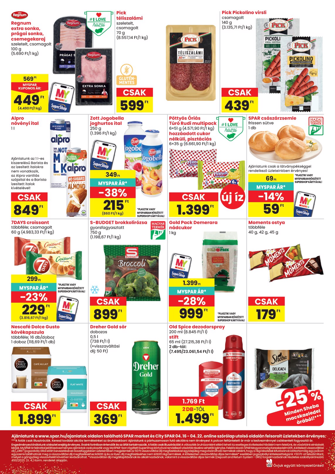 spar - SPAR - Market, City hirdetmény a következő hétre csütörtöktől 2026.04.16.-tól szerdától 2026.04.22.-ig - page: 2