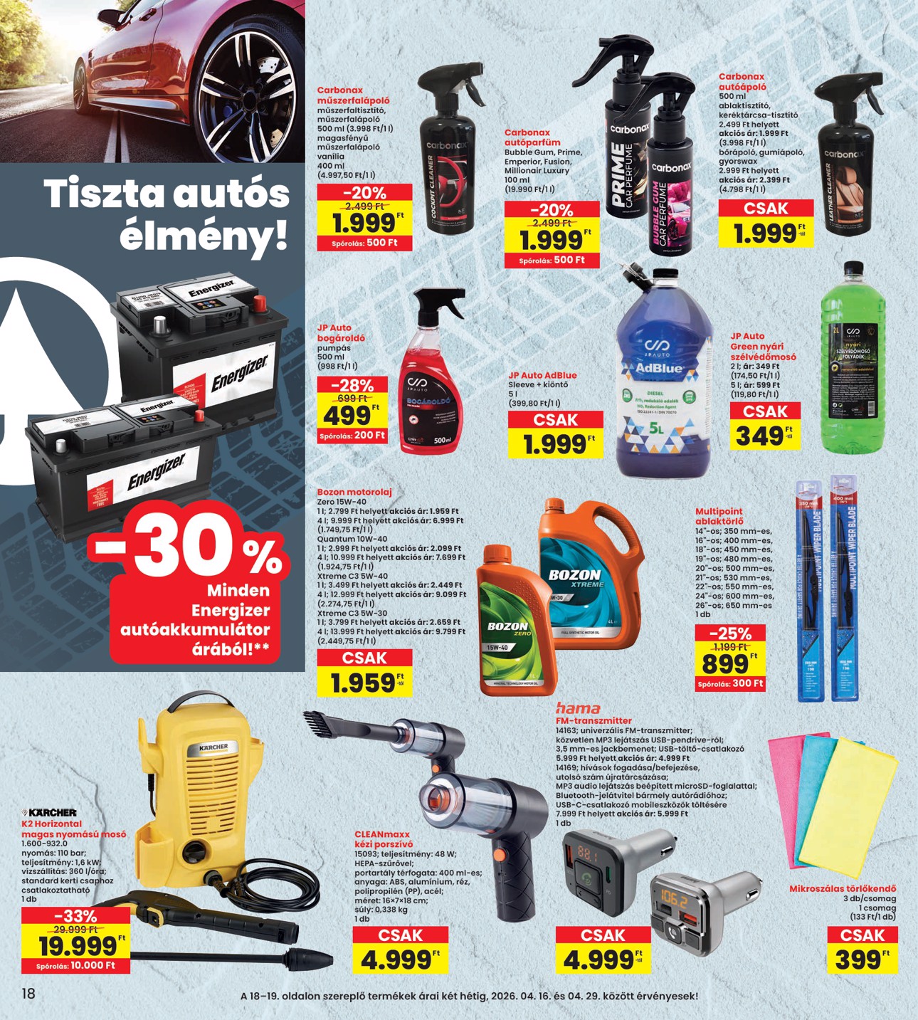spar - INTERSPAR hirdetmény a következő hétre csütörtöktől 2026.04.16.-tól szerdától 2026.04.22.-ig - page: 18