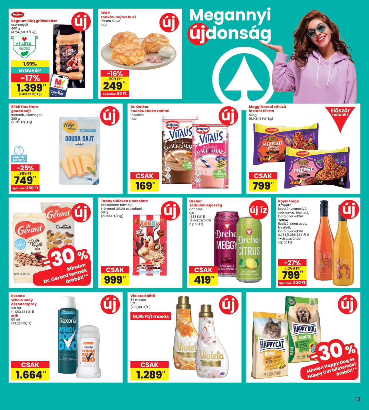 spar - INTERSPAR hirdetmény a következő hétre csütörtöktől 2026.04.16.-tól szerdától 2026.04.22.-ig - page: 13