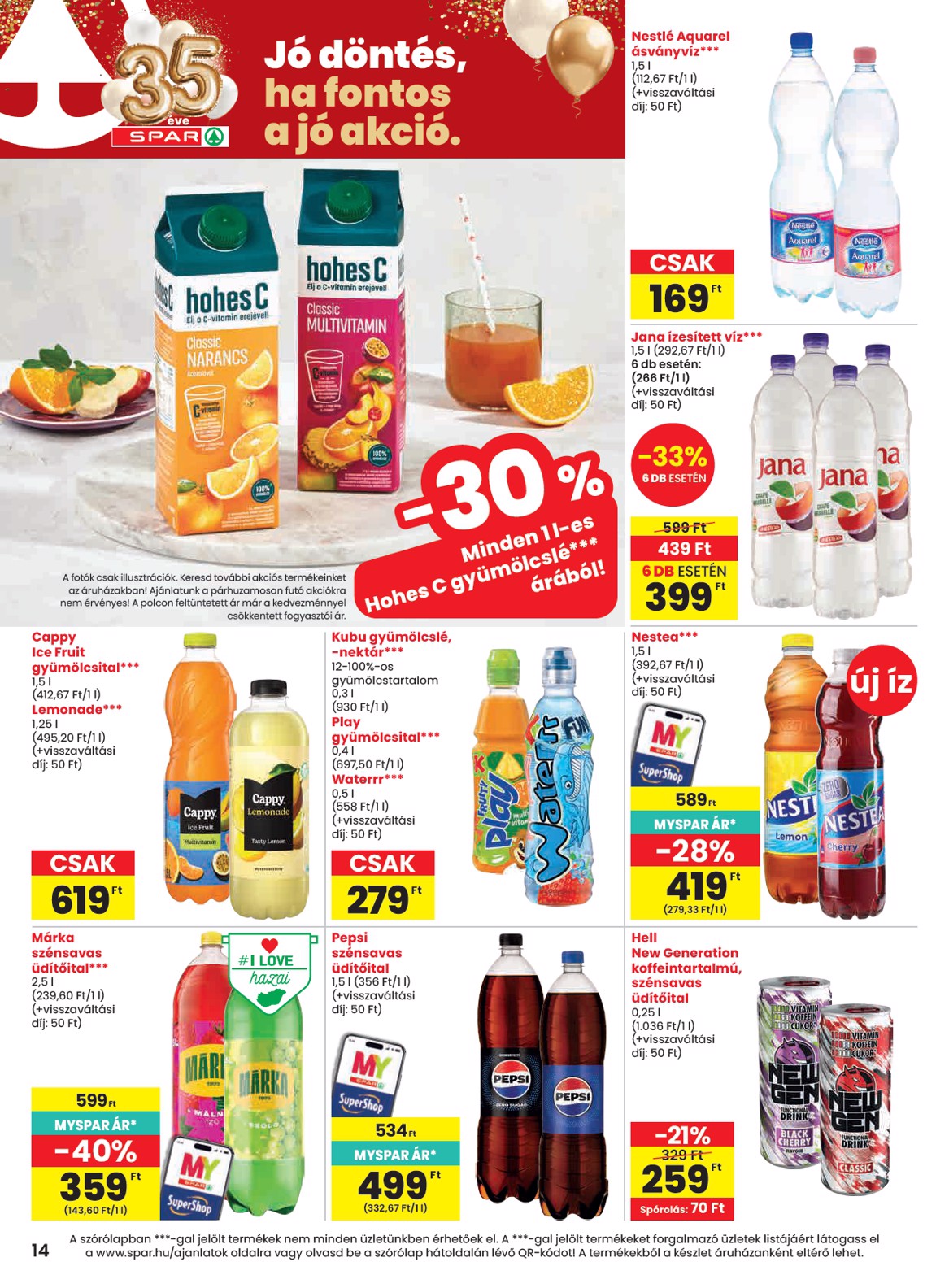 spar - SPAR hirdetmény a következő hétre csütörtöktől 2026.04.23.-tól szerdától 2026.04.29.-ig - page: 14