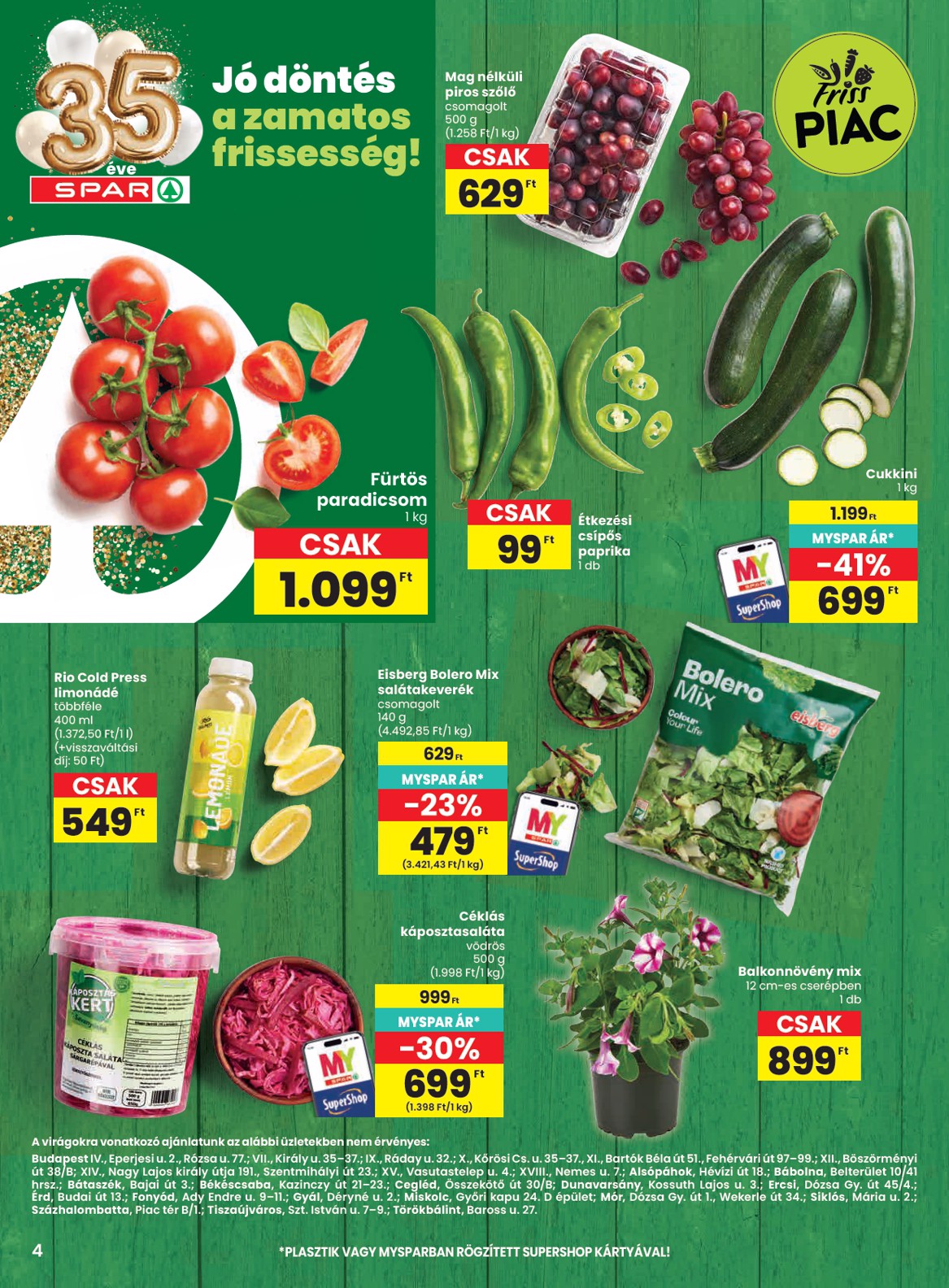 spar - SPAR hirdetmény a következő hétre csütörtöktől 2026.04.23.-tól szerdától 2026.04.29.-ig - page: 4