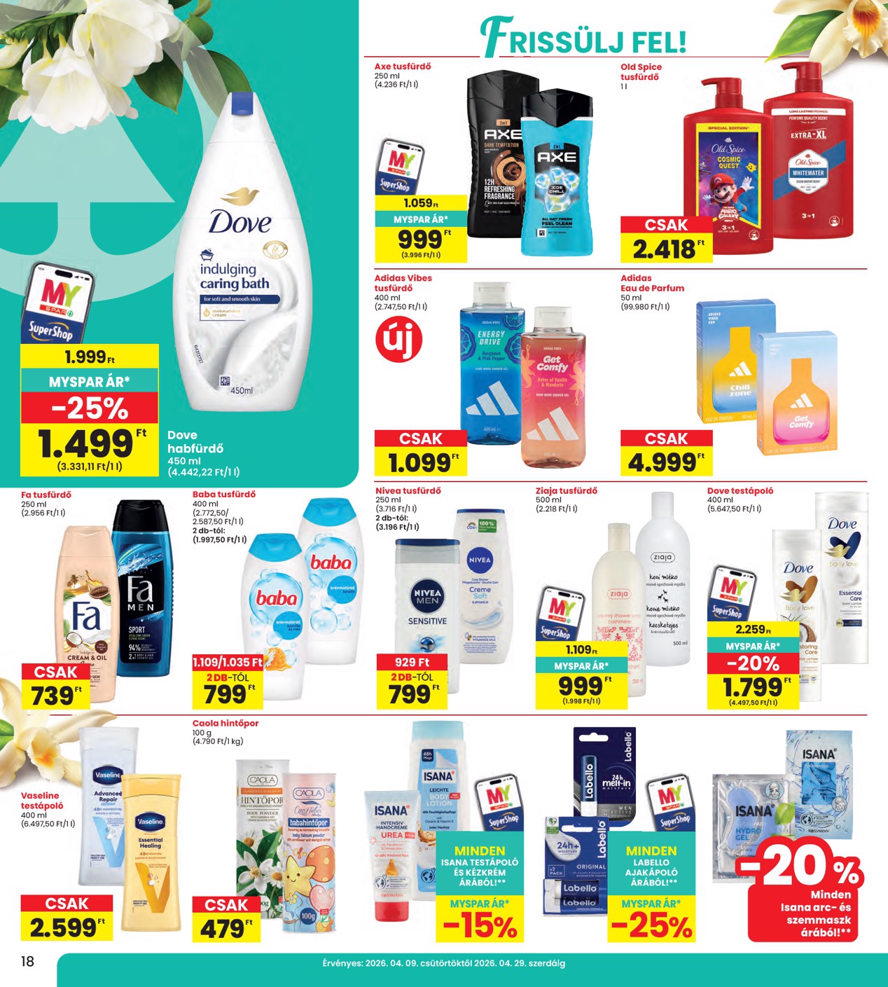 spar - INTERSPAR hirdetmény a következő hétre csütörtöktől 2026.04.23.-tól szerdától 2026.04.29.-ig - page: 18
