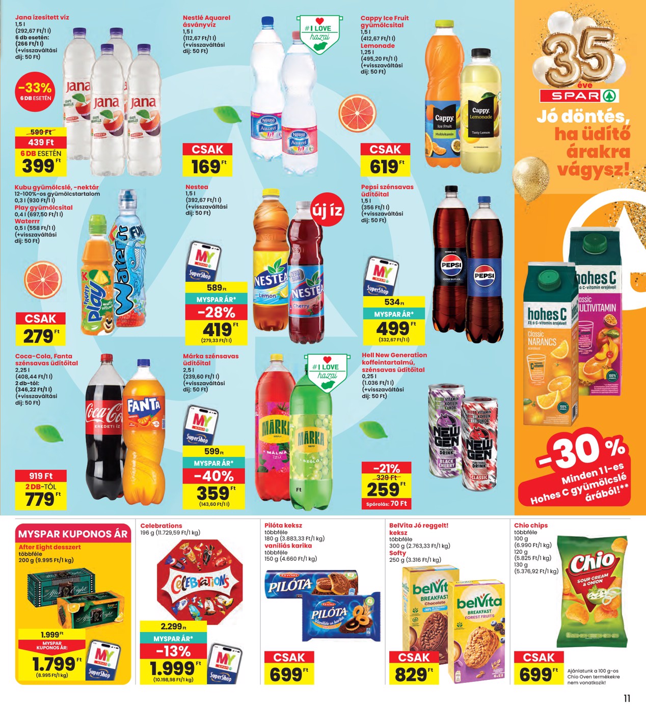 spar - INTERSPAR hirdetmény a következő hétre csütörtöktől 2026.04.23.-tól szerdától 2026.04.29.-ig - page: 11