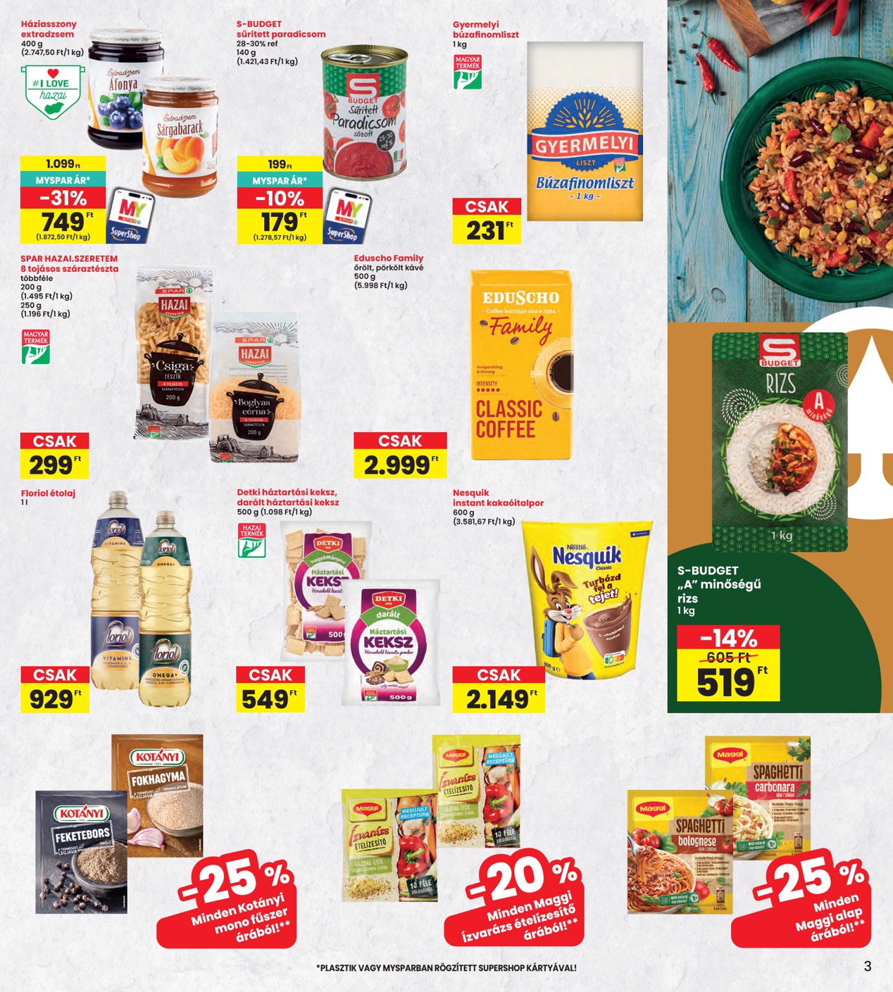 spar - INTERSPAR hirdetmény a következő hétre csütörtöktől 2026.04.23.-tól szerdától 2026.04.29.-ig - page: 3