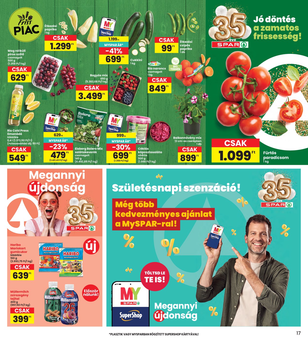 spar - INTERSPAR hirdetmény a következő hétre csütörtöktől 2026.04.23.-tól szerdától 2026.04.29.-ig - page: 17