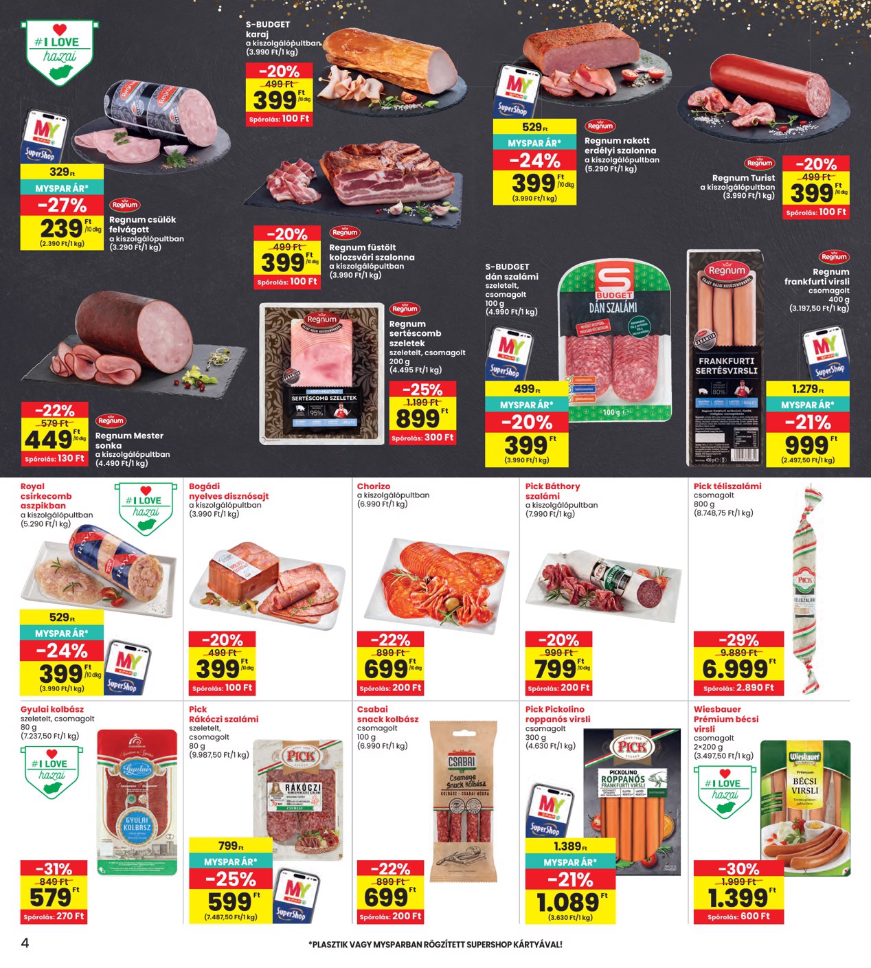 spar - INTERSPAR hirdetmény a következő hétre csütörtöktől 2026.04.23.-tól szerdától 2026.04.29.-ig - page: 4