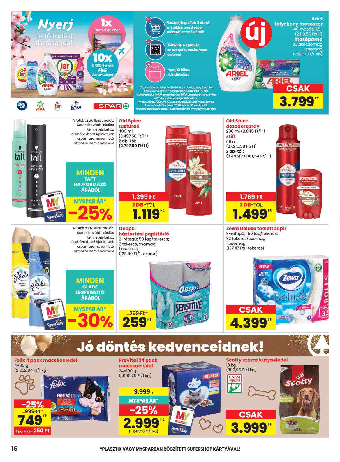 spar - SPAR hirdetmény a következő hétre csütörtöktől 2026.04.30.-tól szerdától 2026.05.06.-ig - page: 16