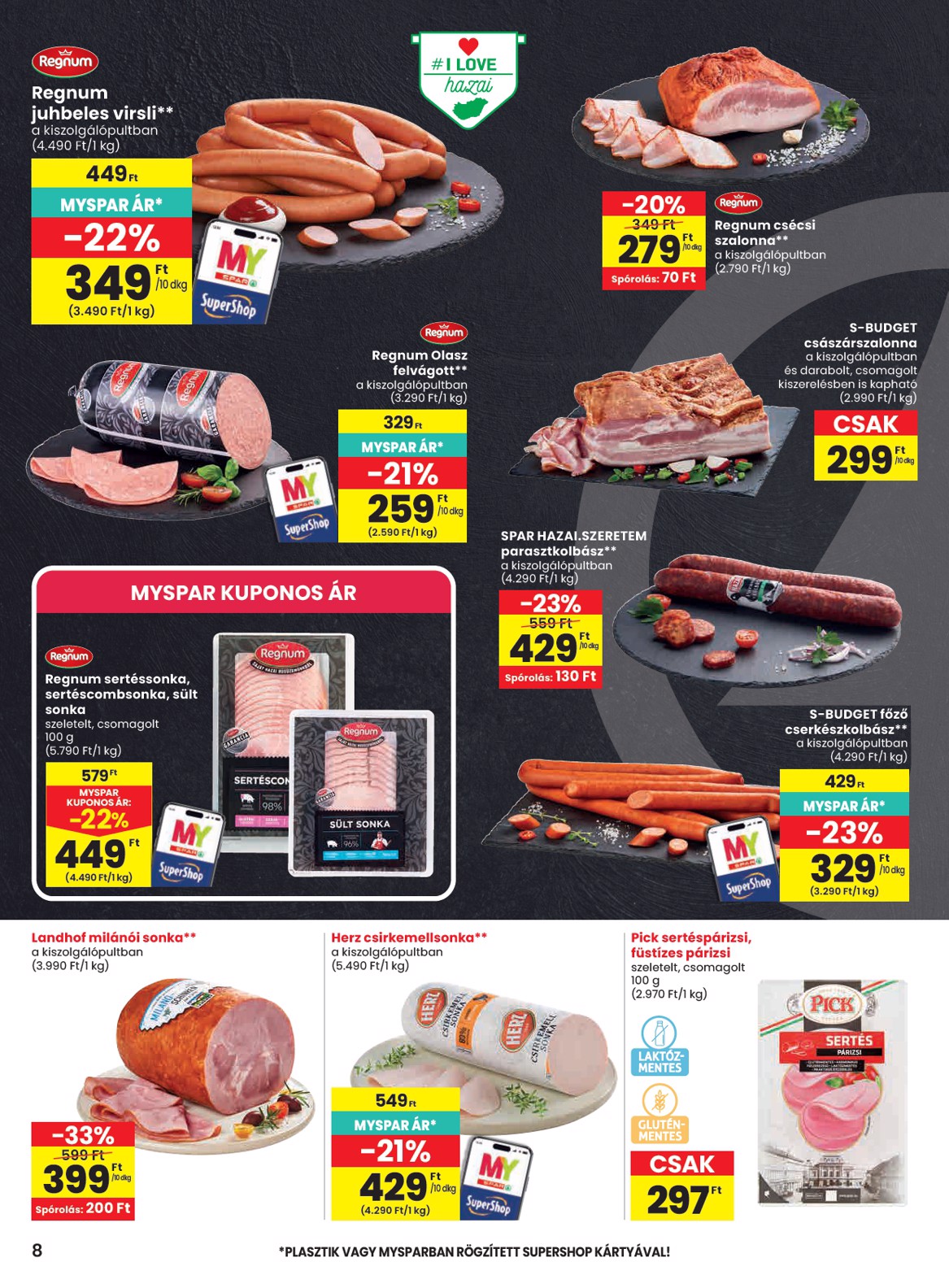spar - SPAR hirdetmény a következő hétre csütörtöktől 2026.04.30.-tól szerdától 2026.05.06.-ig - page: 8