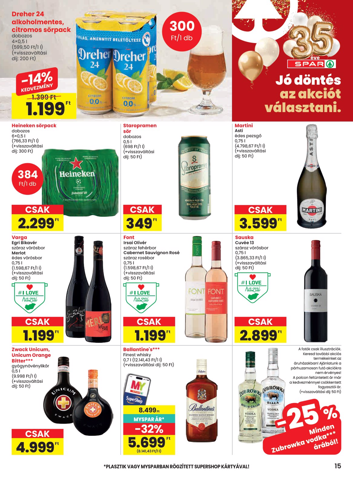 spar - SPAR hirdetmény a következő hétre csütörtöktől 2026.04.30.-tól szerdától 2026.05.06.-ig - page: 15