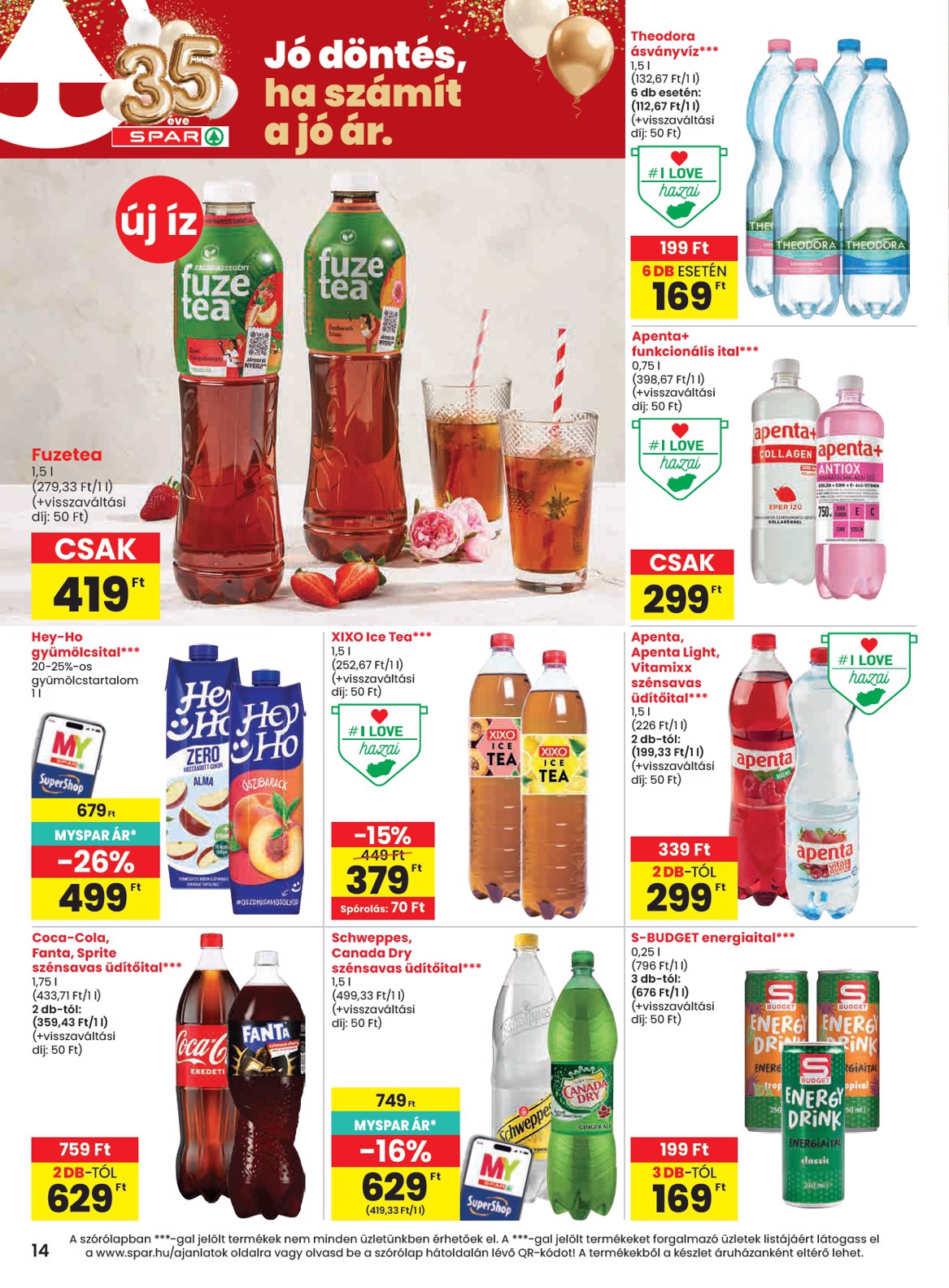 spar - SPAR hirdetmény a következő hétre csütörtöktől 2026.04.30.-tól szerdától 2026.05.06.-ig - page: 14