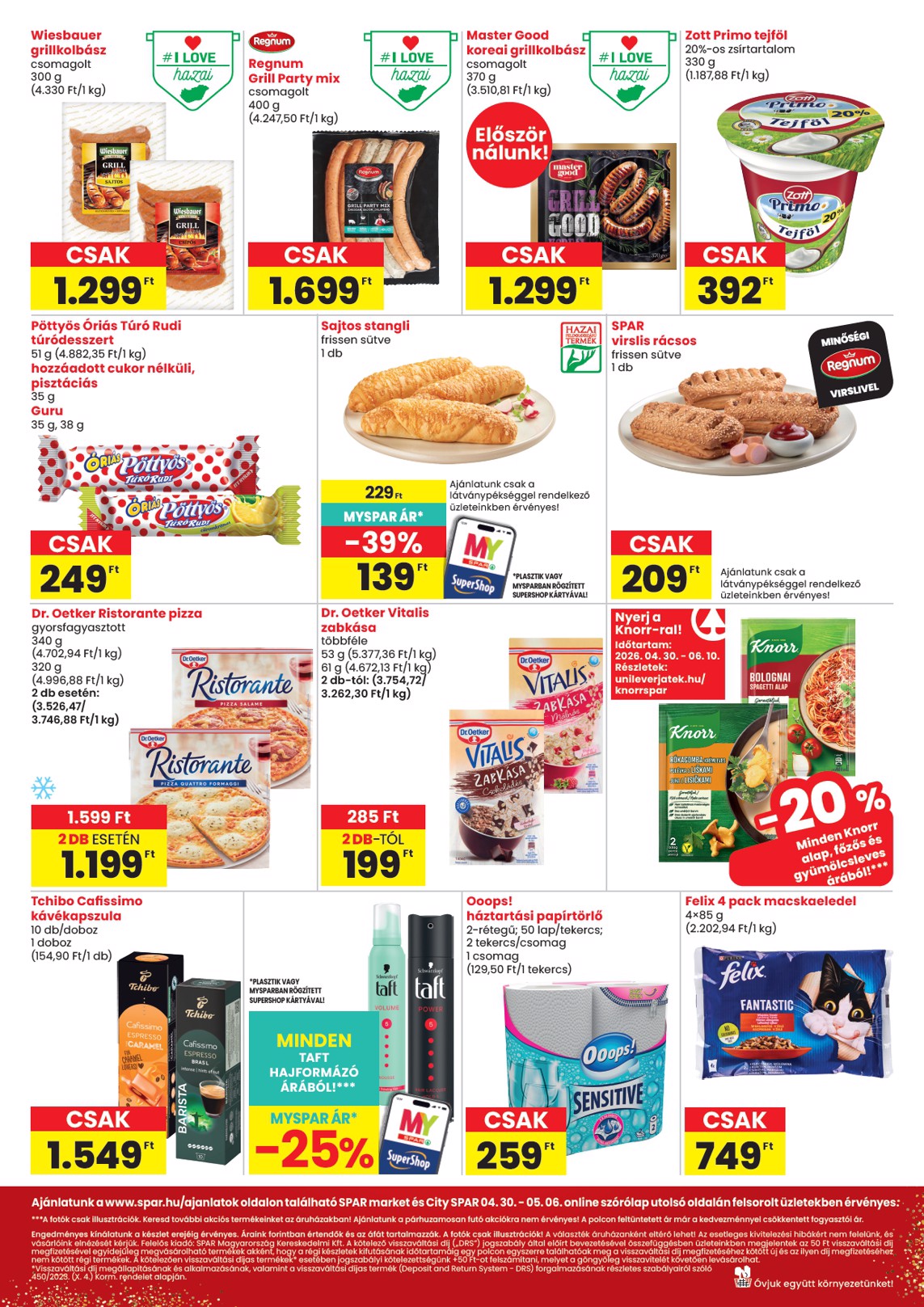 spar - SPAR - Market, City hirdetmény a következő hétre csütörtöktől 2026.04.30.-tól szerdától 2026.05.06.-ig - page: 2