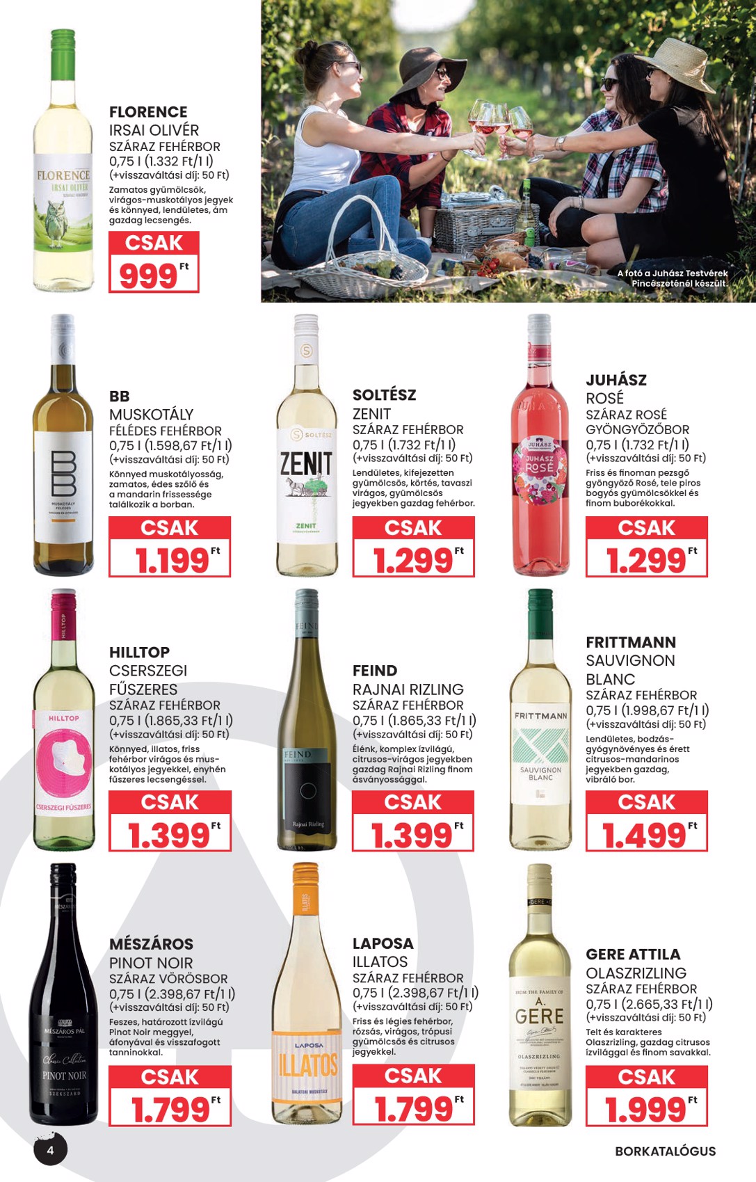 spar - Aktuális SPAR - Tavaszi borkatalógus szórólap érvényes szerdától 2026.04.29.-től szerdától 2026.05.27.-ig - page: 4