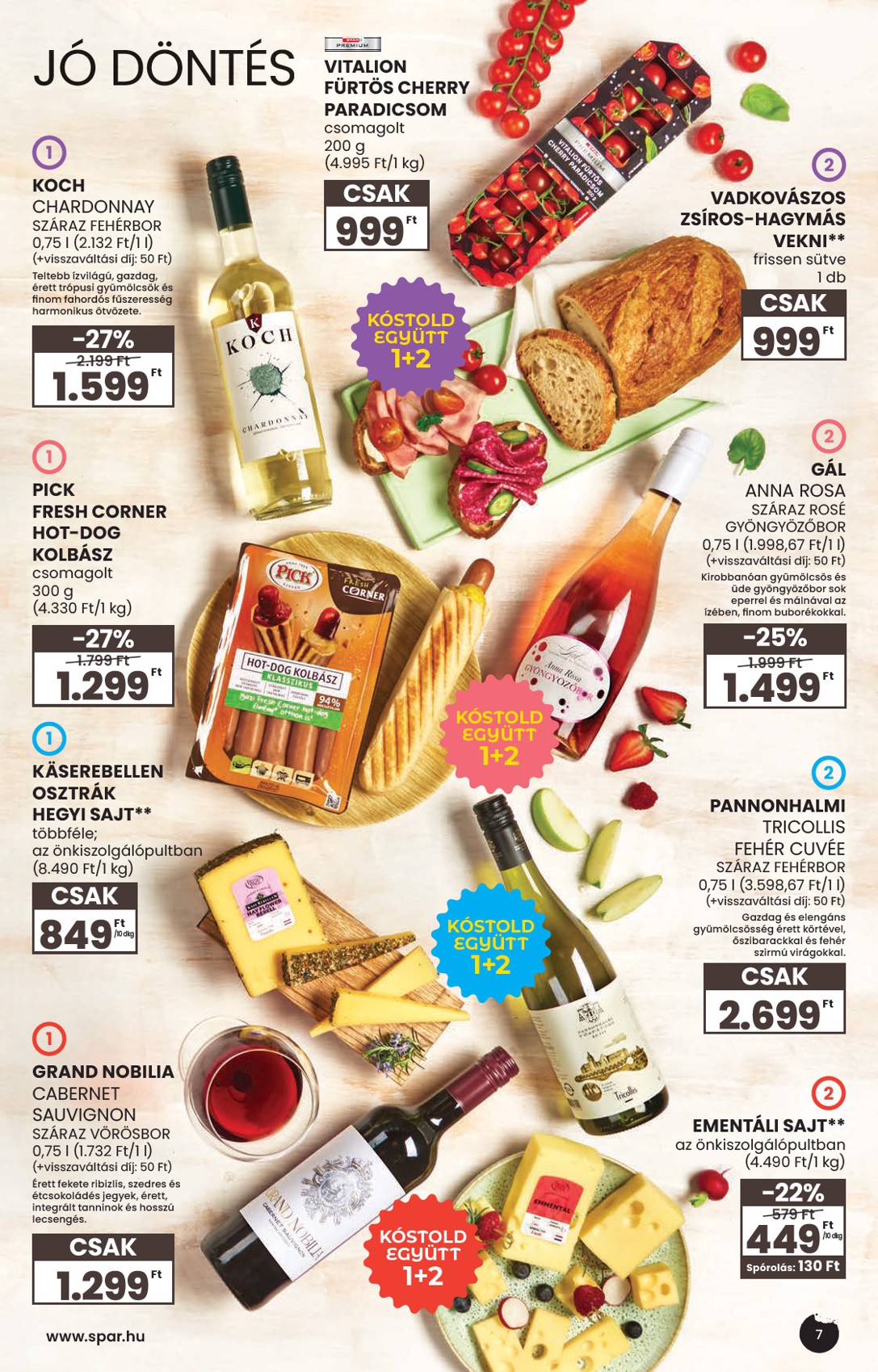 spar - Aktuális SPAR - Tavaszi borkatalógus szórólap érvényes szerdától 2026.04.29.-től szerdától 2026.05.27.-ig - page: 7