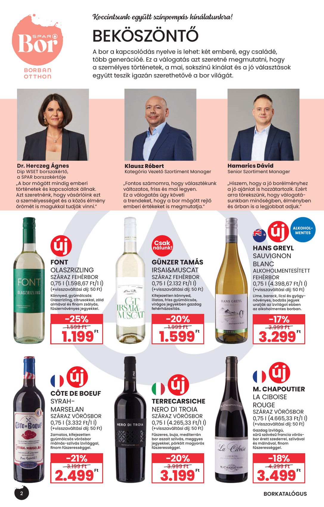 spar - Aktuális SPAR - Tavaszi borkatalógus szórólap érvényes szerdától 2026.04.29.-től szerdától 2026.05.27.-ig - page: 2