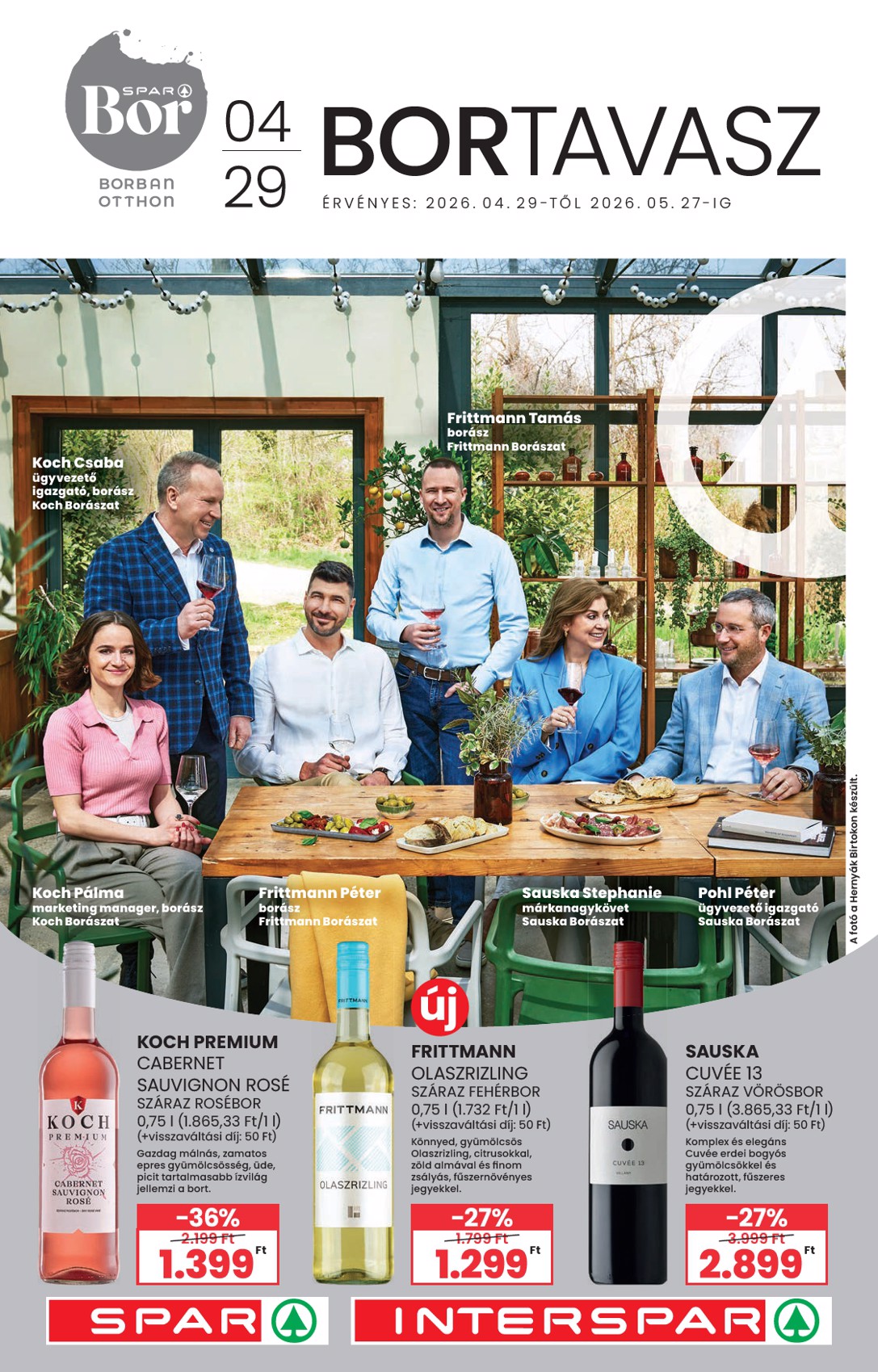 spar - Aktuális SPAR - Tavaszi borkatalógus szórólap érvényes szerdától 2026.04.29.-től szerdától 2026.05.27.-ig