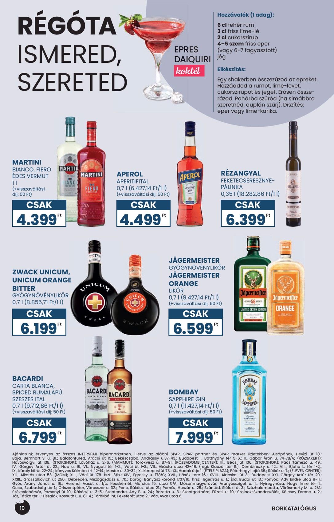 spar - Aktuális SPAR - Tavaszi borkatalógus szórólap érvényes szerdától 2026.04.29.-től szerdától 2026.05.27.-ig - page: 10