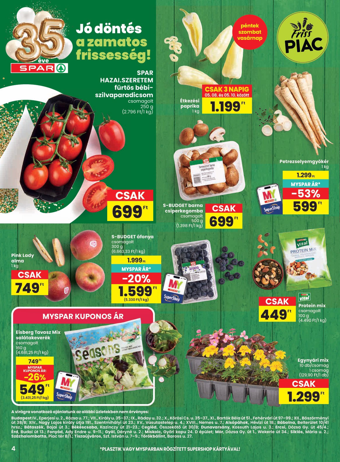 spar - SPAR - Balatonfüred üzletnyitás hirdetmény a következő hétre csütörtöktől 2026.05.07.-tól szerdától 2026.05.13.-ig - page: 4