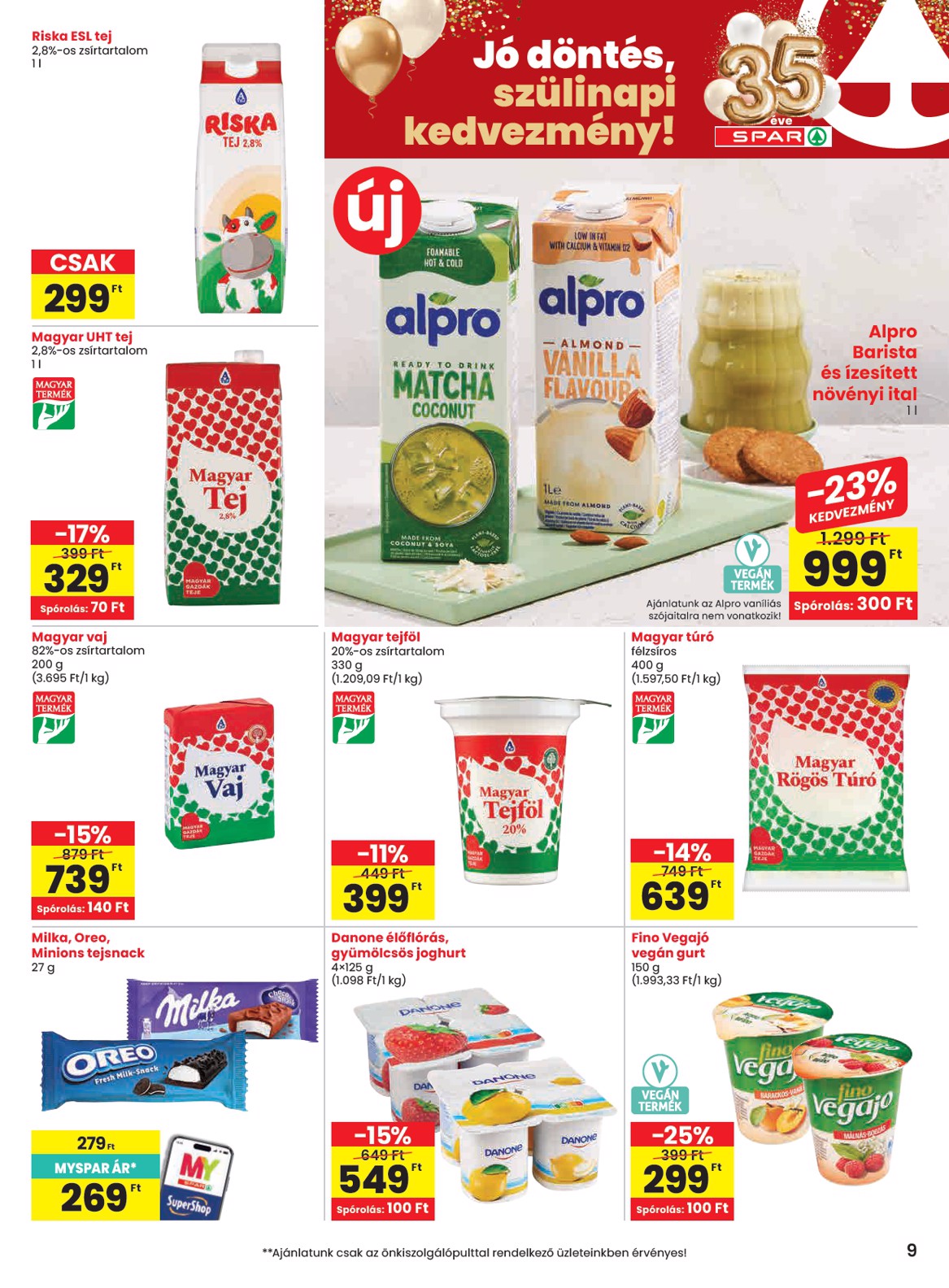 spar - SPAR - Balatonfüred üzletnyitás hirdetmény a következő hétre csütörtöktől 2026.05.07.-tól szerdától 2026.05.13.-ig - page: 9