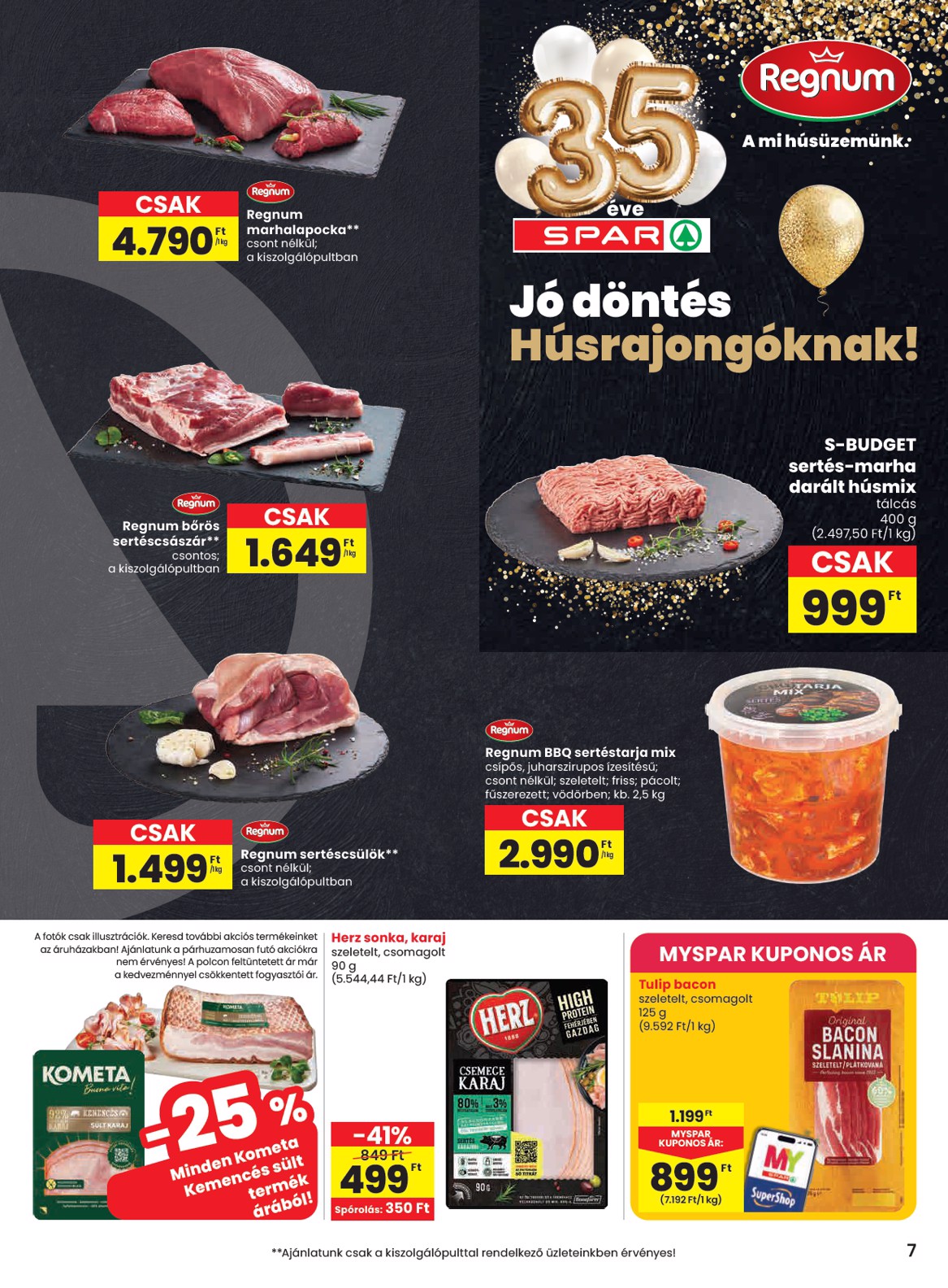 spar - SPAR - Balatonfüred üzletnyitás hirdetmény a következő hétre csütörtöktől 2026.05.07.-tól szerdától 2026.05.13.-ig - page: 7
