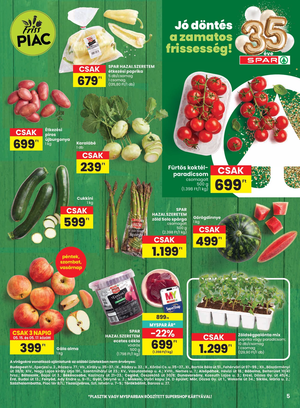 spar - SPAR hirdetmény a következő hétre csütörtöktől 2026.05.14.-tól szerdától 2026.05.20.-ig - page: 5