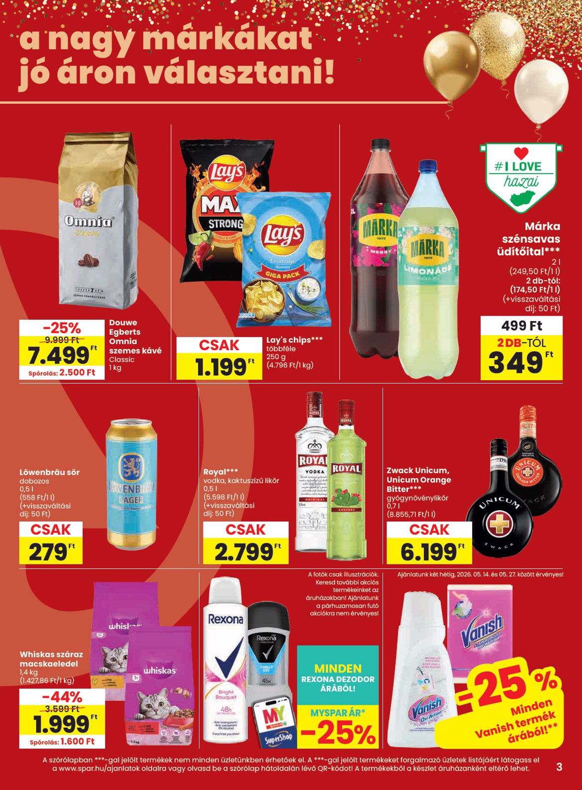 spar - SPAR hirdetmény a következő hétre csütörtöktől 2026.05.14.-tól szerdától 2026.05.20.-ig - page: 3
