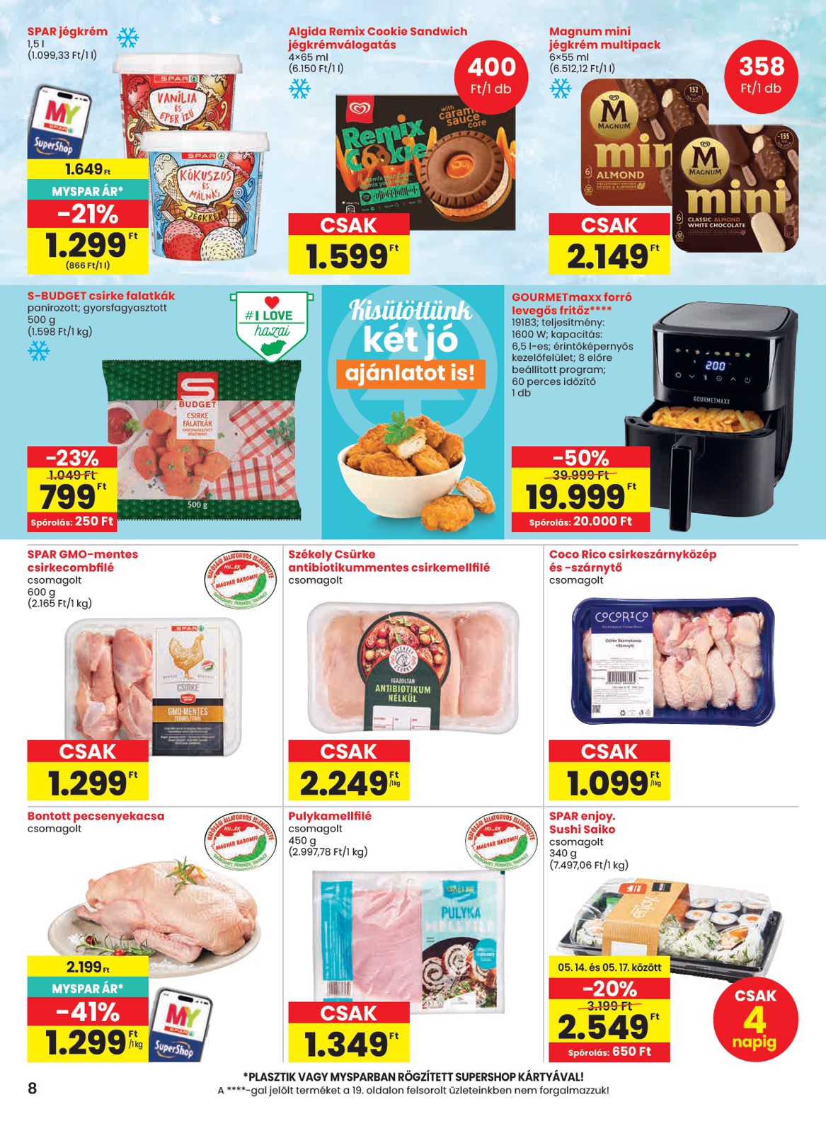 spar - SPAR hirdetmény a következő hétre csütörtöktől 2026.05.14.-tól szerdától 2026.05.20.-ig - page: 8