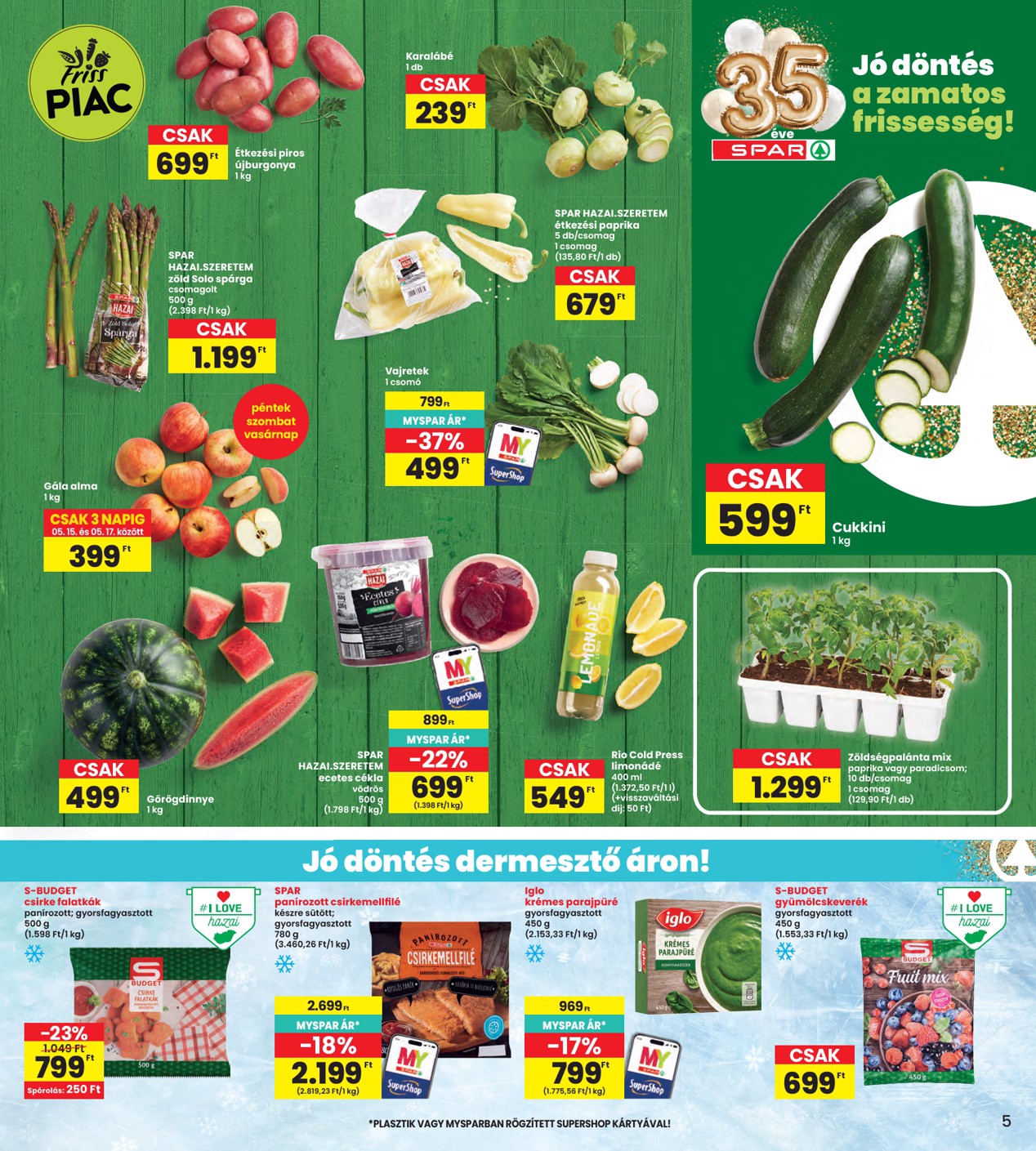 spar - INTERSPAR hirdetmény a következő hétre csütörtöktől 2026.05.14.-tól szerdától 2026.05.20.-ig - page: 5