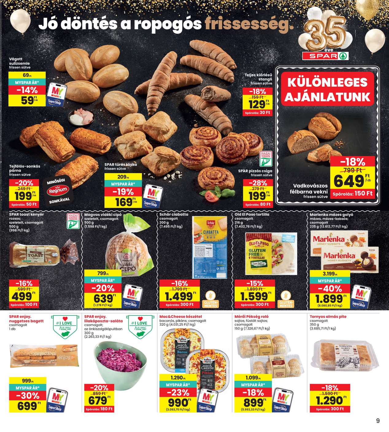 spar - INTERSPAR hirdetmény a következő hétre csütörtöktől 2026.05.14.-tól szerdától 2026.05.20.-ig - page: 9