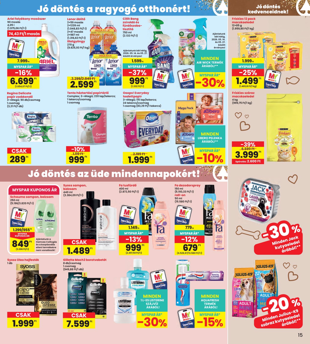 spar - INTERSPAR hirdetmény a következő hétre csütörtöktől 2026.05.14.-tól szerdától 2026.05.20.-ig - page: 15