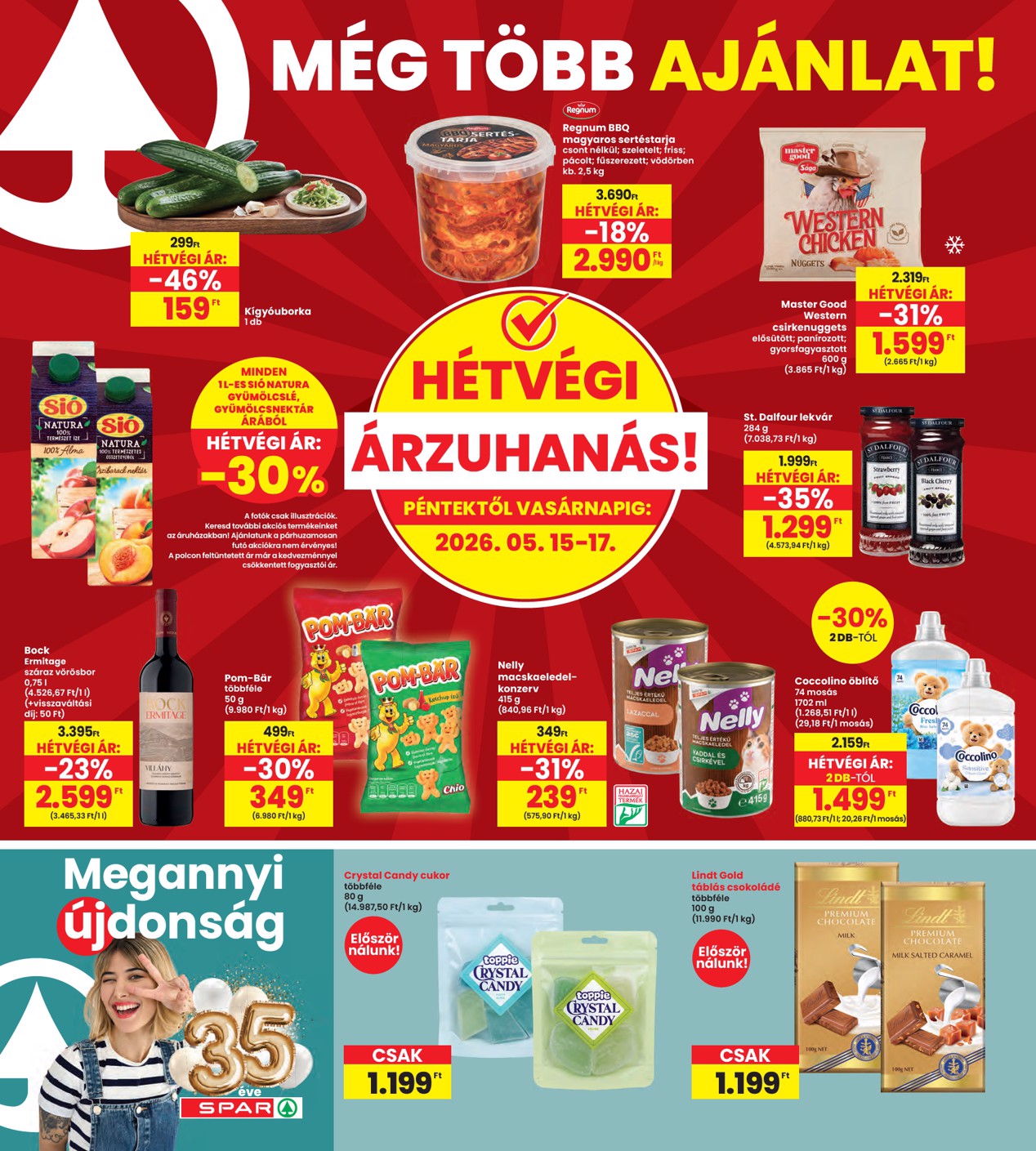 spar - INTERSPAR hirdetmény a következő hétre csütörtöktől 2026.05.14.-tól szerdától 2026.05.20.-ig - page: 18