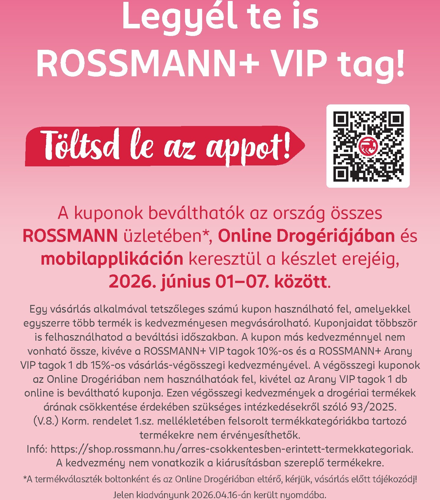 rossmann - Rossmann - Kupon Napok hirdetmény a következő hétre hétfőtől 2026.06.01.-tól vasárnaptól 2026.06.07.-ig - page: 11