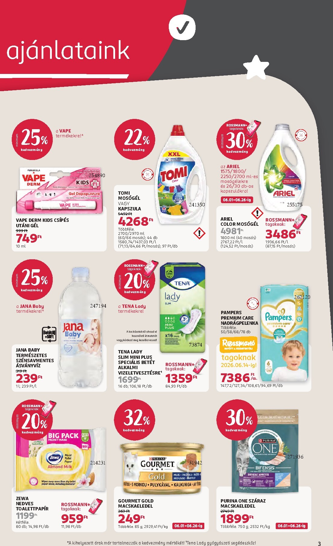 rossmann - Rossmann hirdetmény a következő hétre hétfőtől 2026.06.01.-tól péntektől 2026.06.12.-ig - page: 3