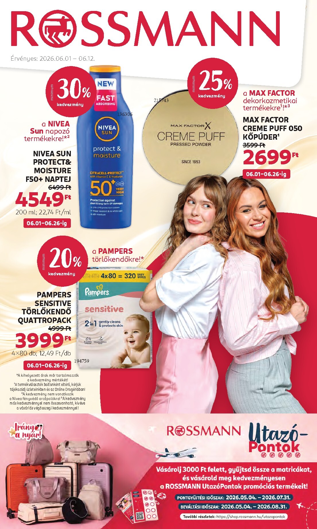 rossmann - Rossmann hirdetmény a következő hétre hétfőtől 2026.06.01.-tól péntektől 2026.06.12.-ig