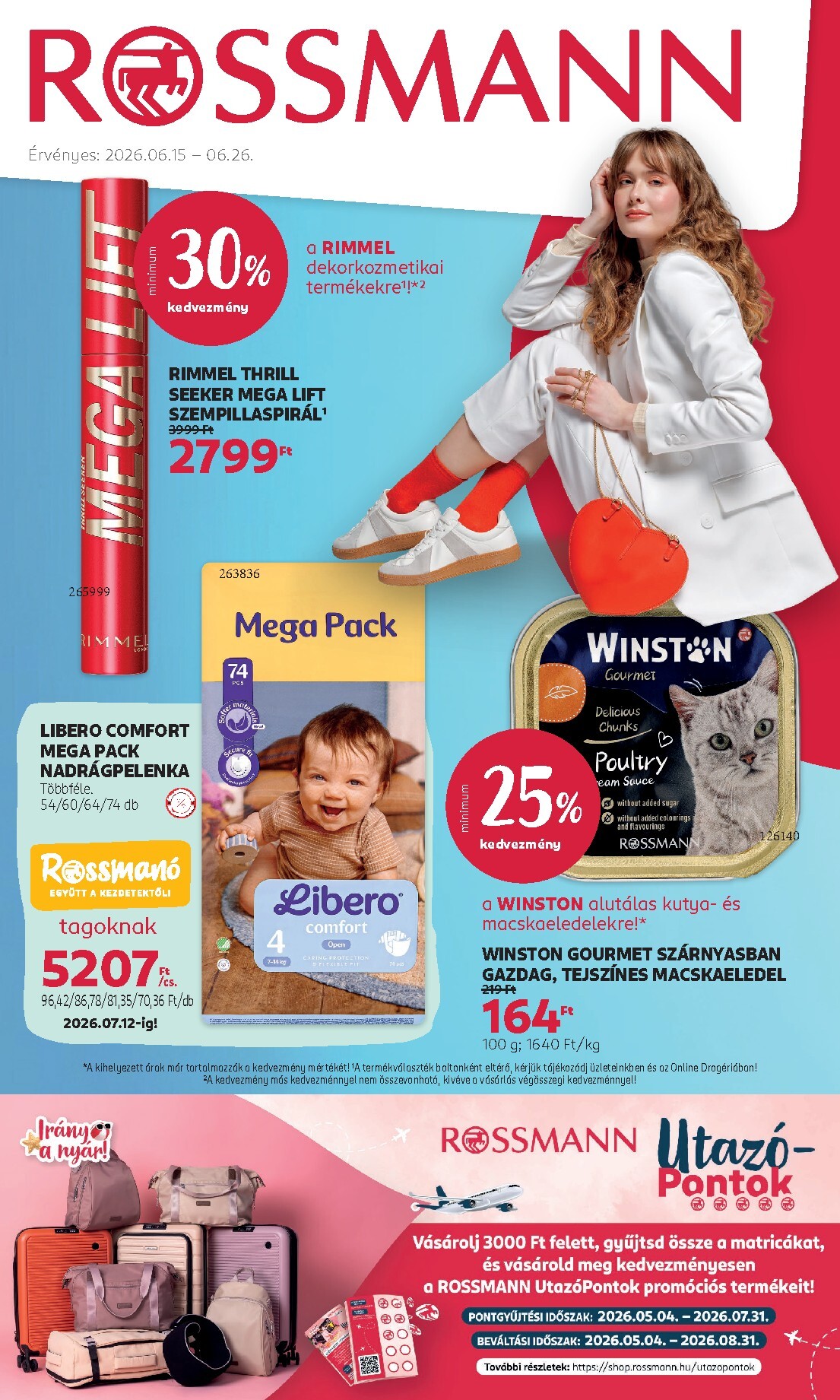 rossmann - Rossmann hirdetmény a következő hétre hétfőtől 2026.06.15.-tól péntektől 2026.06.26.-ig
