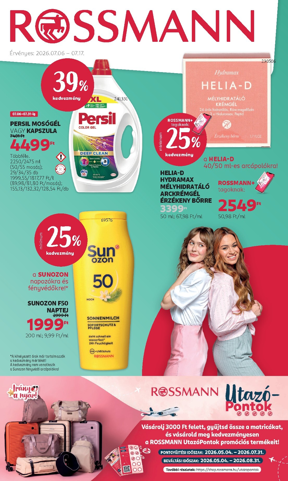 rossmann - Rossmann hirdetmény a következő hétre hétfőtől 2026.07.06.-tól péntektől 2026.07.17.-ig - page: 1