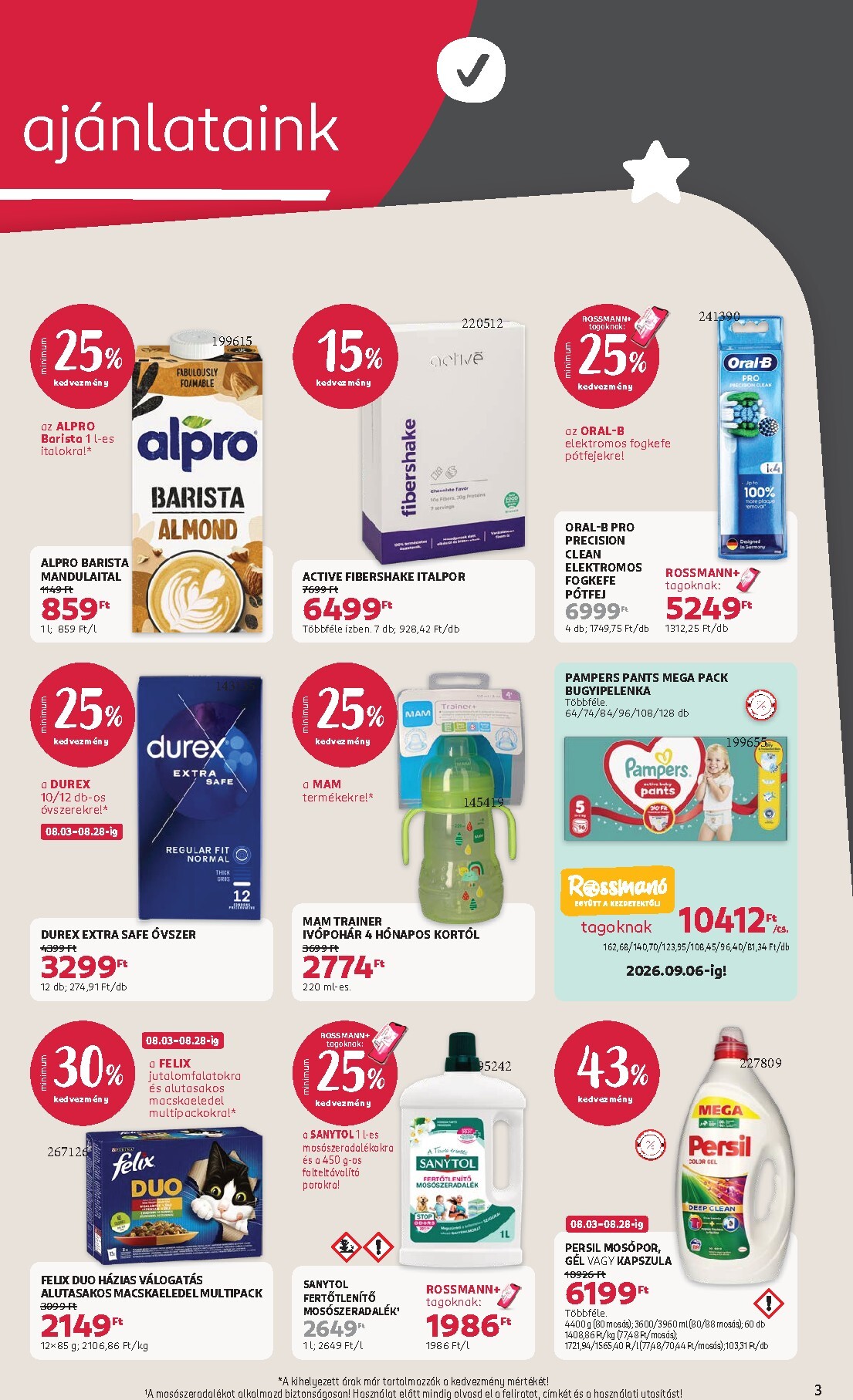 rossmann - Aktuális Rossmann szórólap érvényes hétfőtől 2026.08.03.-től péntektől 2026.08.14.-ig - page: 3