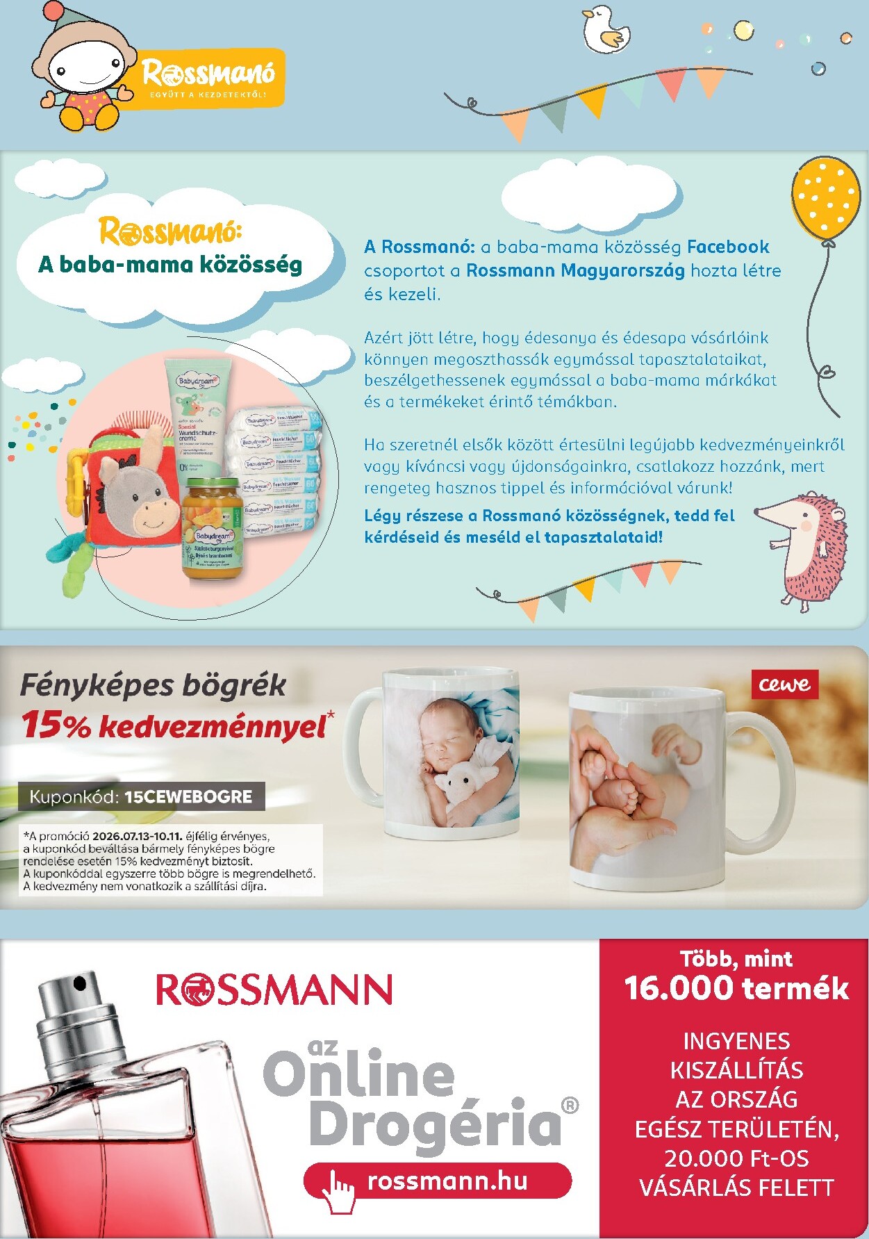 rossmann - Rossmann - Babaprogram hirdetmény a következő hétre hétfőtől 2026.08.10.-tól vasárnaptól 2026.09.06.-ig - page: 11
