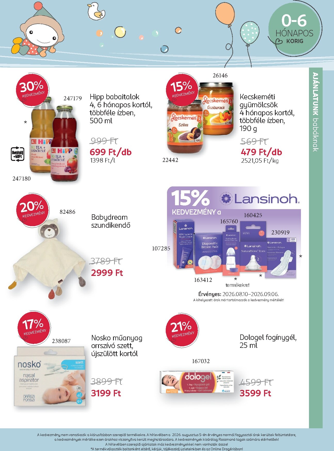 rossmann - Rossmann - Babaprogram hirdetmény a következő hétre hétfőtől 2026.08.10.-tól vasárnaptól 2026.09.06.-ig - page: 7