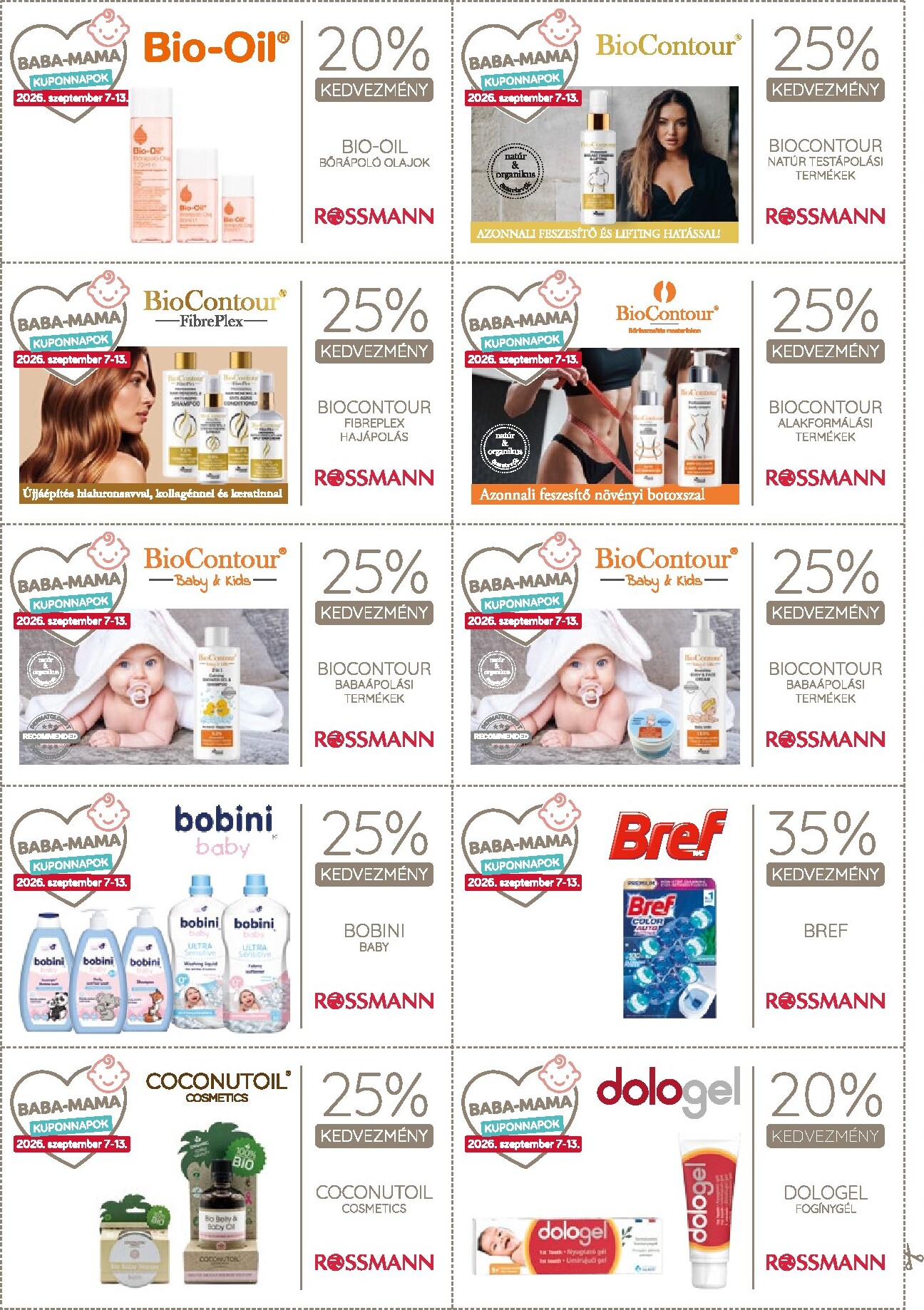 rossmann - Rossmann - Kupon magazin hirdetmény a következő hétre hétfőtől 2026.09.07.-tól vasárnaptól 2026.09.13.-ig - page: 9