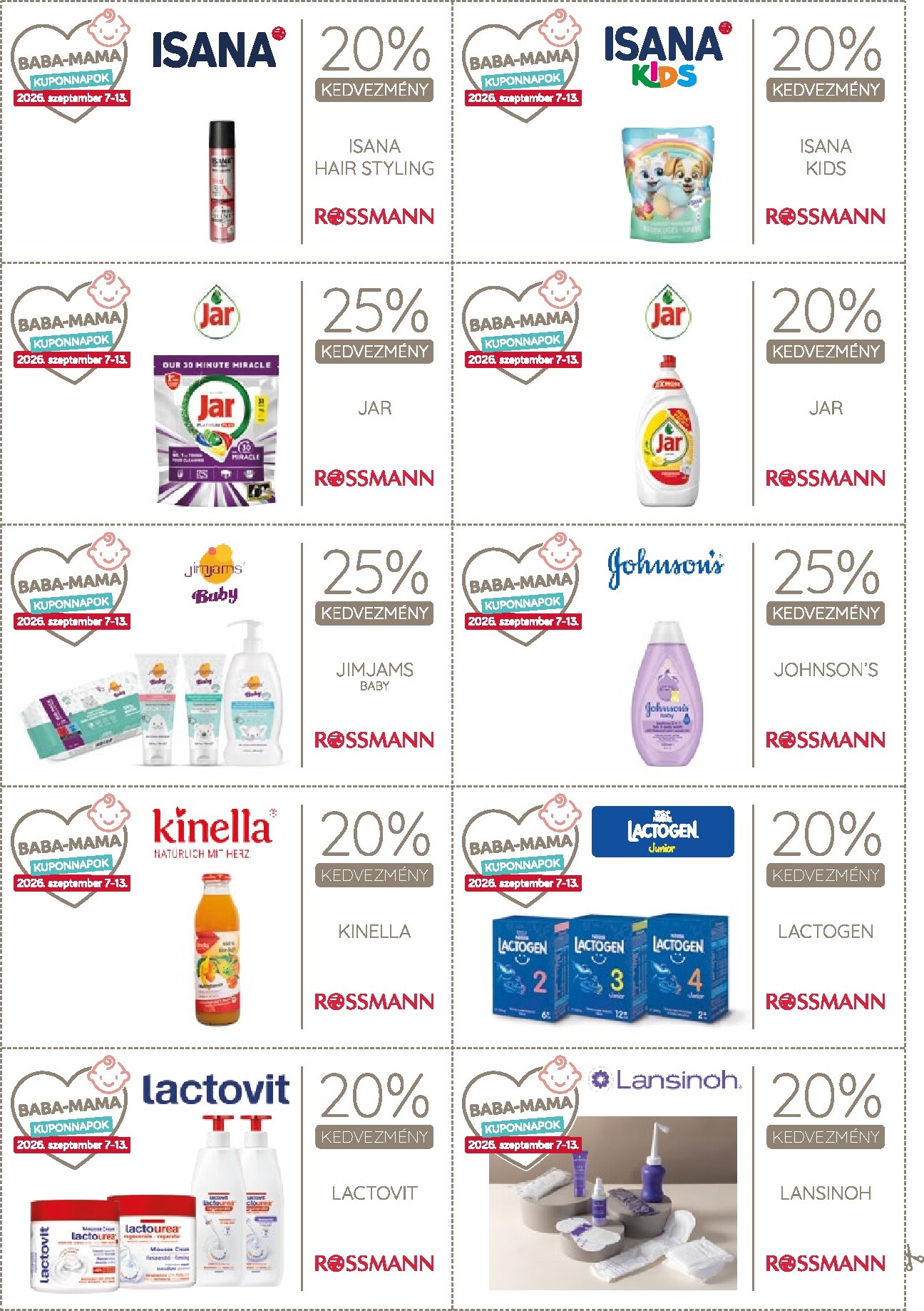 rossmann - Rossmann - Kupon magazin hirdetmény a következő hétre hétfőtől 2026.09.07.-tól vasárnaptól 2026.09.13.-ig - page: 24