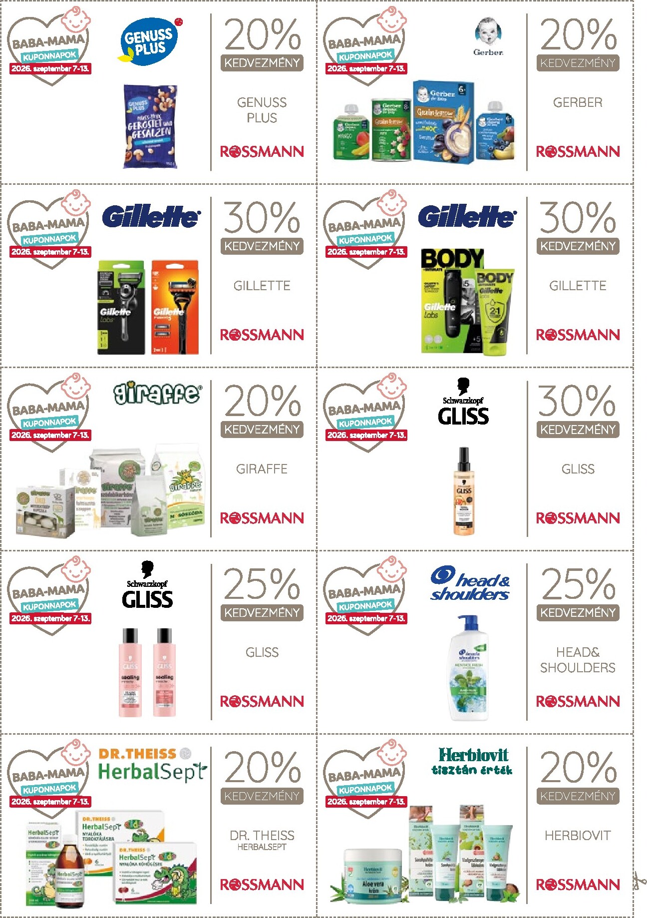 rossmann - Rossmann - Kupon magazin hirdetmény a következő hétre hétfőtől 2026.09.07.-tól vasárnaptól 2026.09.13.-ig - page: 15