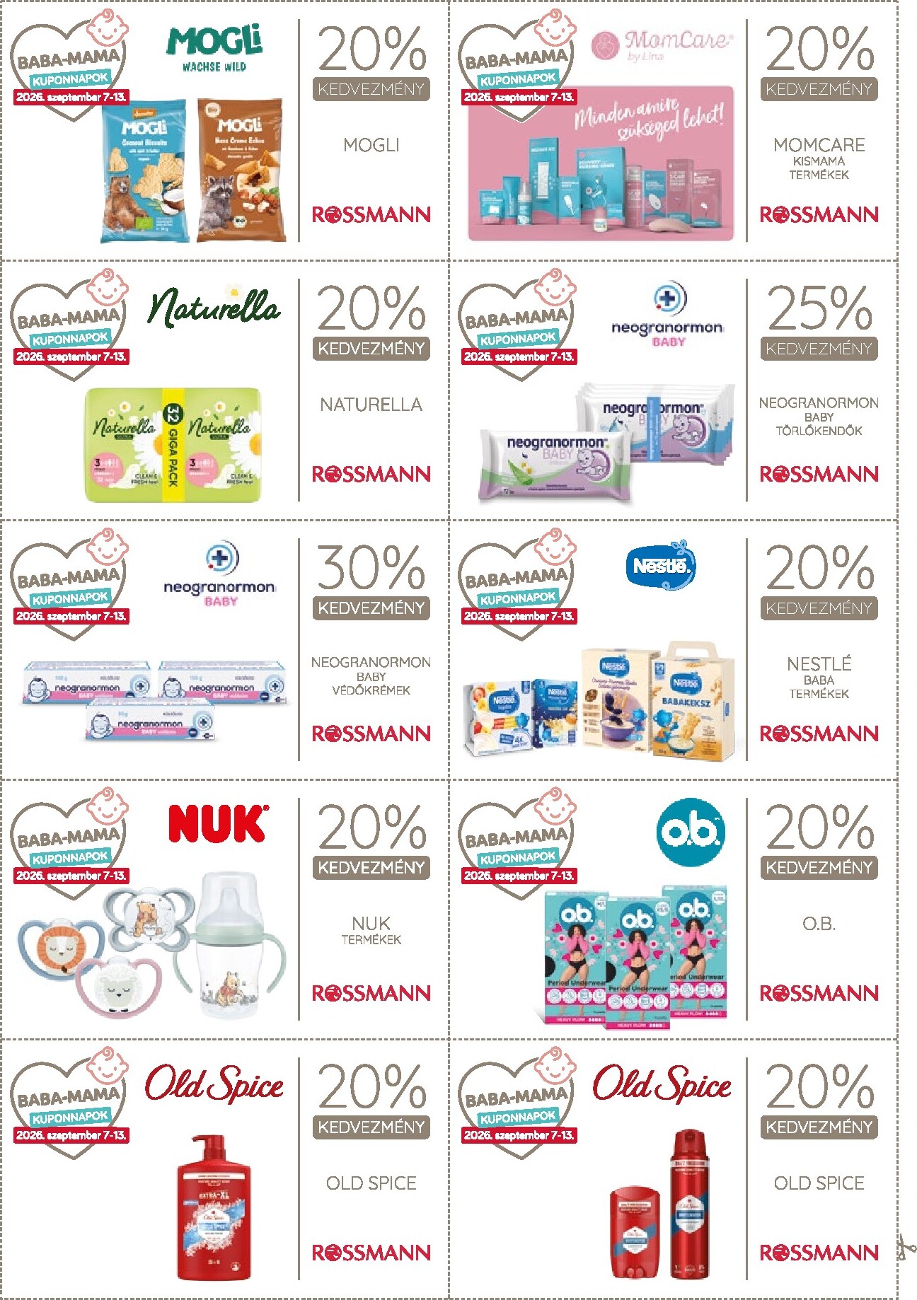 rossmann - Rossmann - Kupon magazin hirdetmény a következő hétre hétfőtől 2026.09.07.-tól vasárnaptól 2026.09.13.-ig - page: 26