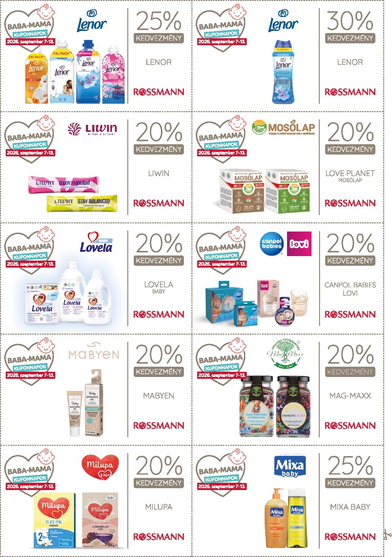 rossmann - Rossmann - Kupon magazin hirdetmény a következő hétre hétfőtől 2026.09.07.-tól vasárnaptól 2026.09.13.-ig - page: 25
