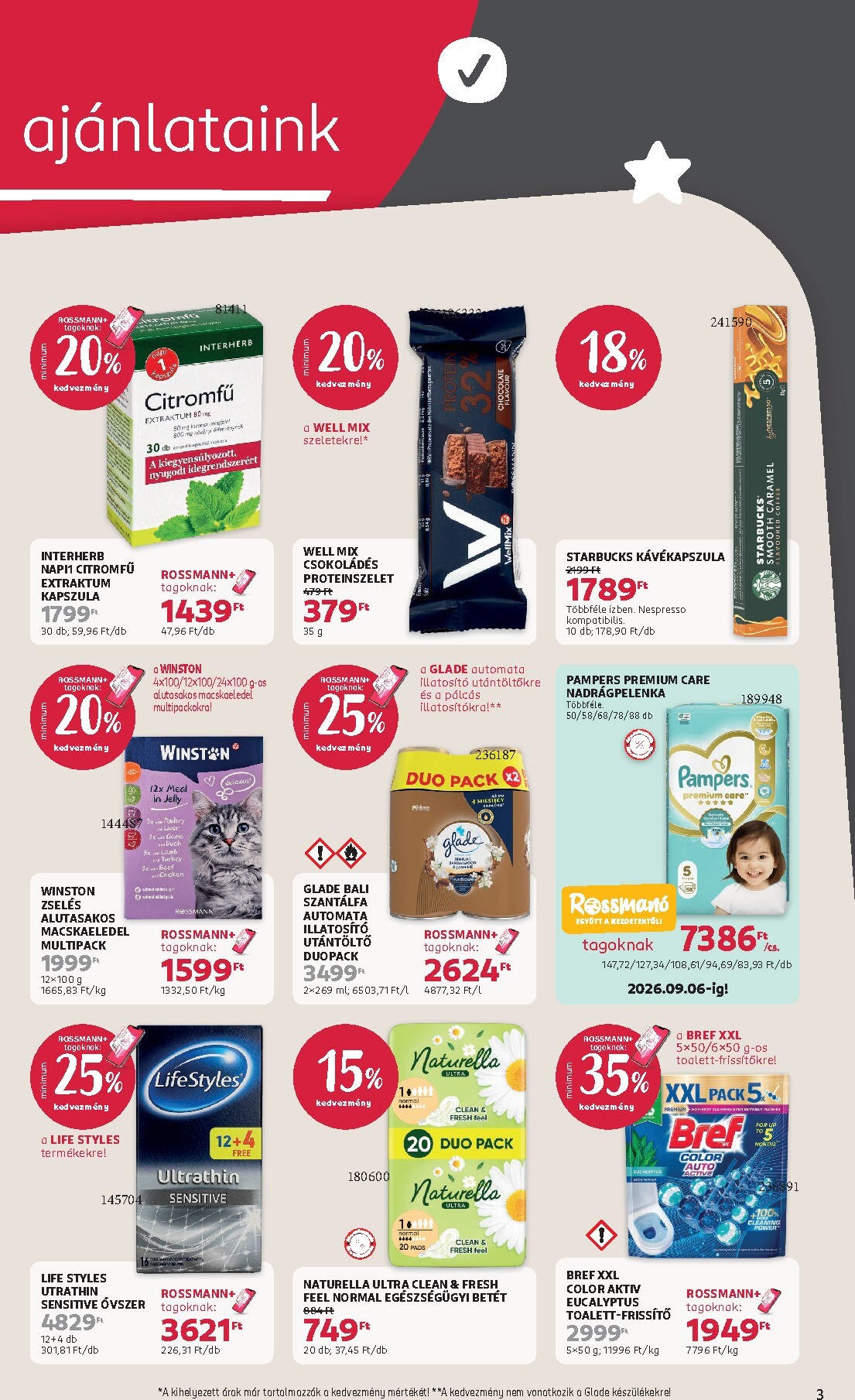 rossmann - Rossmann hirdetmény a következő hétre hétfőtől 2026.08.31.-tól péntektől 2026.09.04.-ig - page: 3