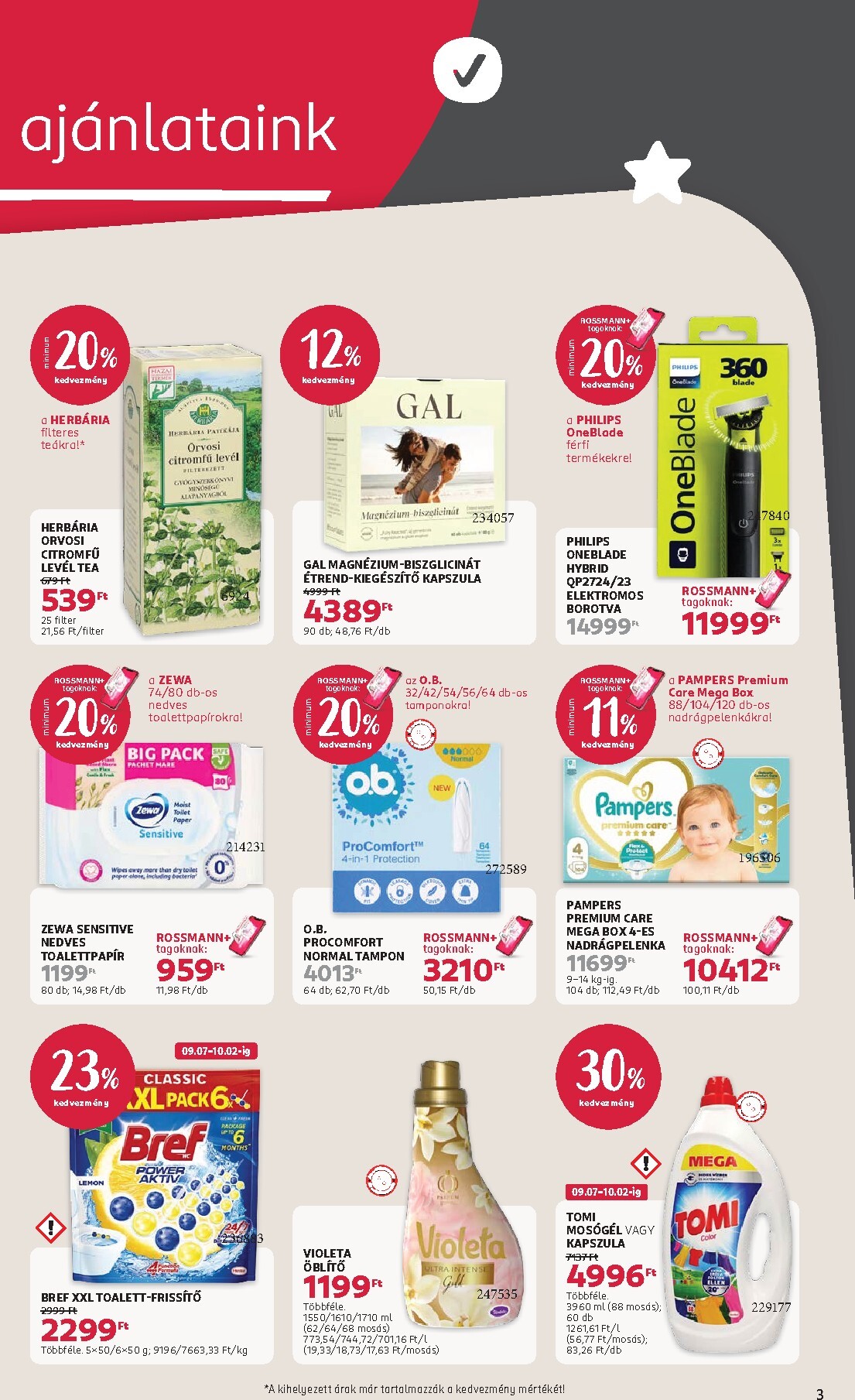 rossmann - Rossmann hirdetmény a következő hétre hétfőtől 2026.09.07.-tól péntektől 2026.09.18.-ig - page: 3